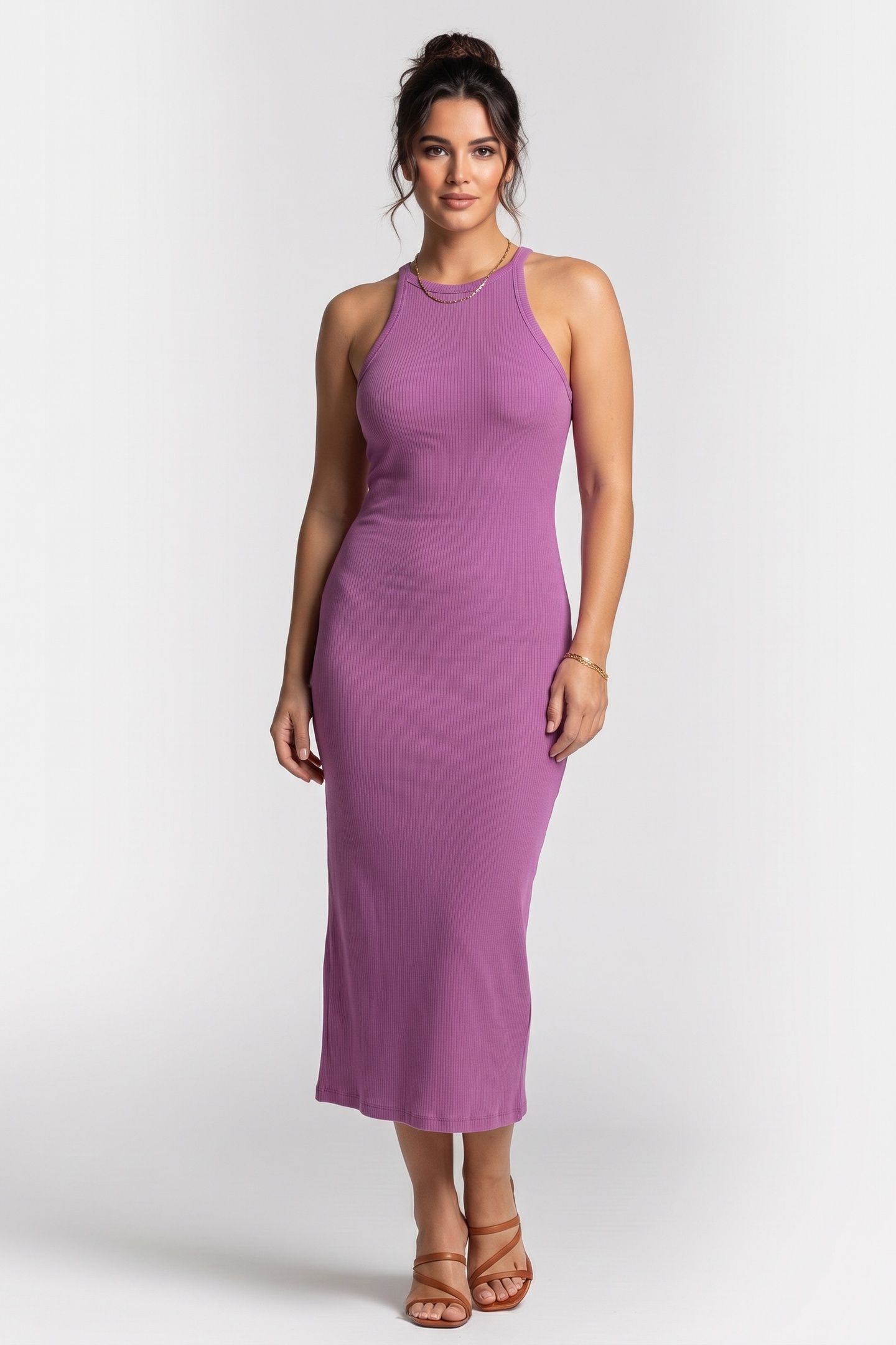 PALOMO DRESS MAGENTA PURPLE 1