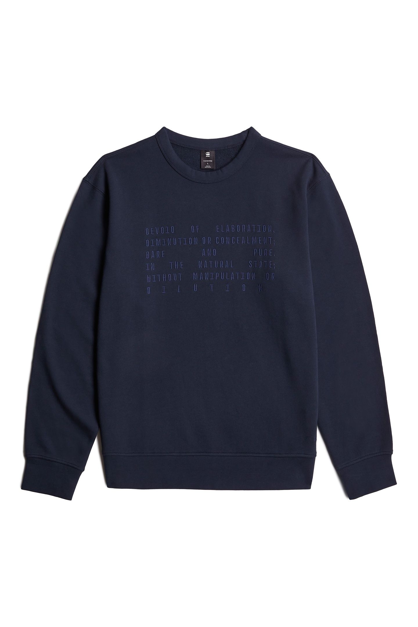TEXT GRAPHIC SWEATER SALUTE 5