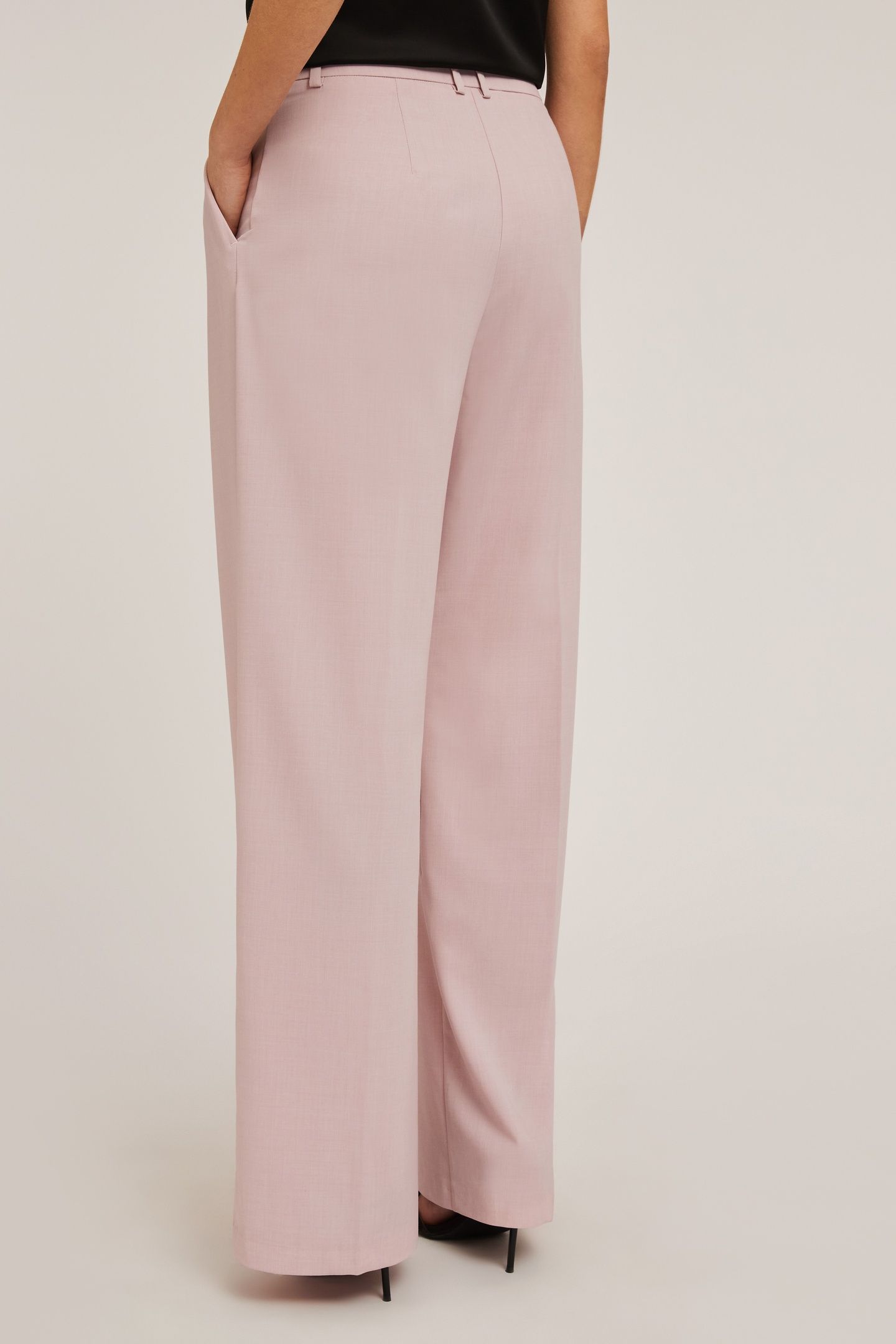 PALAZZO TROUSERS WITH PLEATS PINK 3