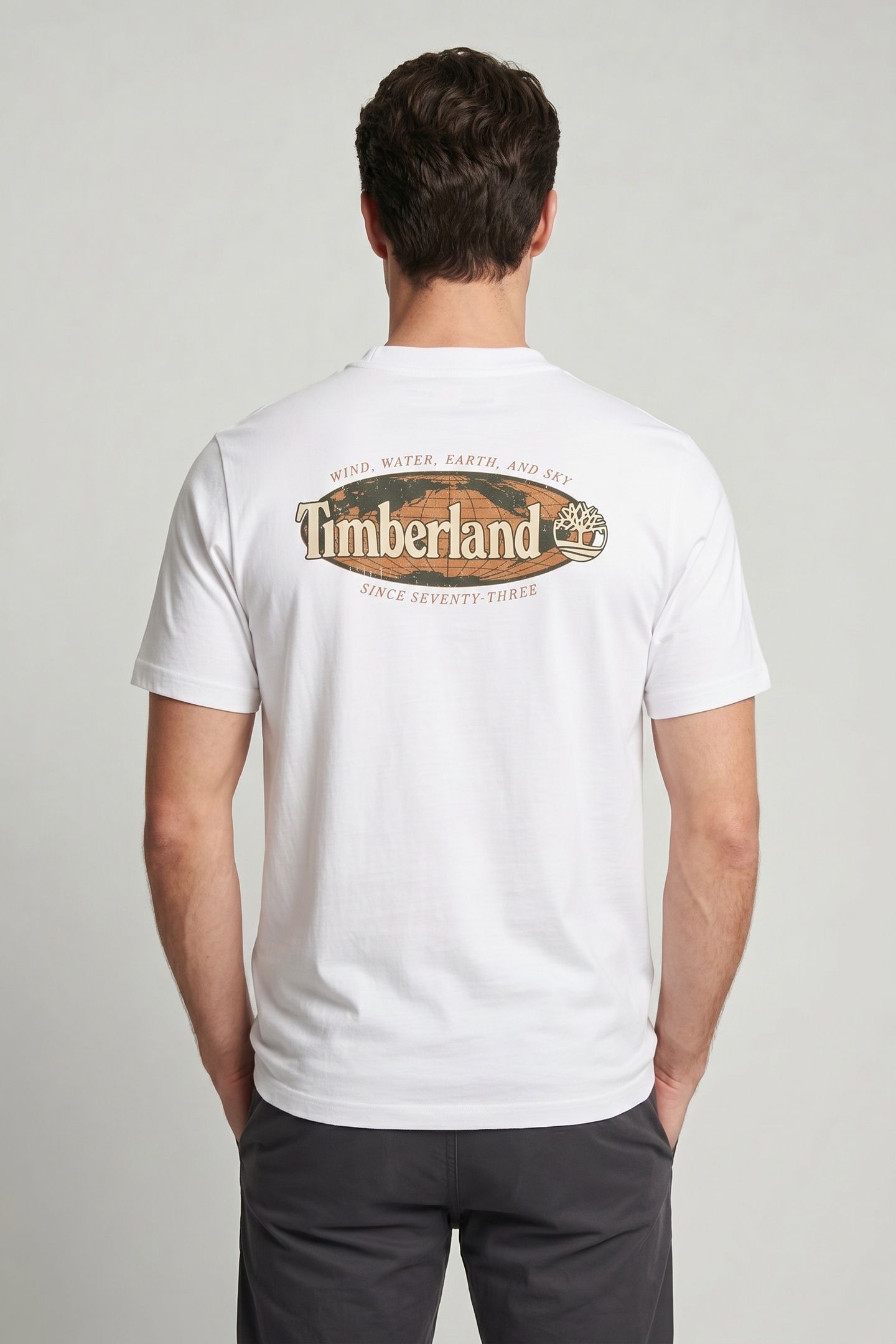 SHORT SLEEVE ''OVAL LOGO'' GRAPHIC TEE WHITE 2