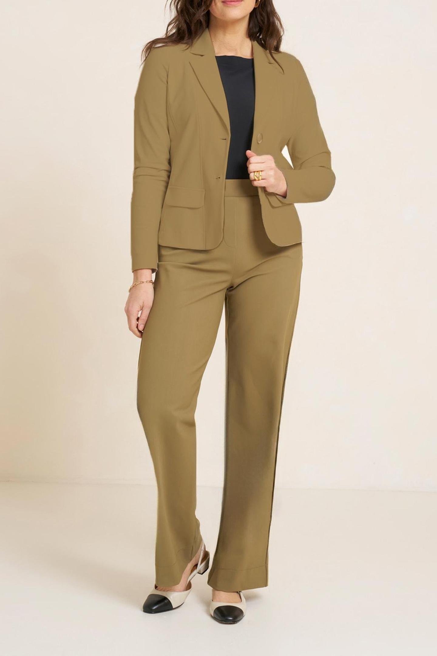 MAARSSEN FLAIR TROUSERS EARTH 1