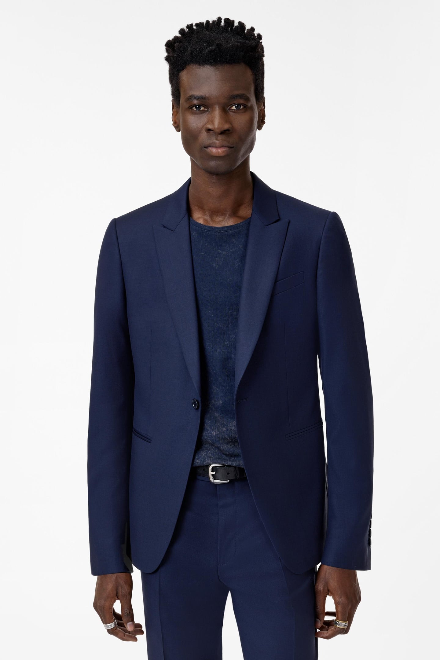 NINO JACKET - AUSTIN FIT - ONE BUTTON PE NAVY 1