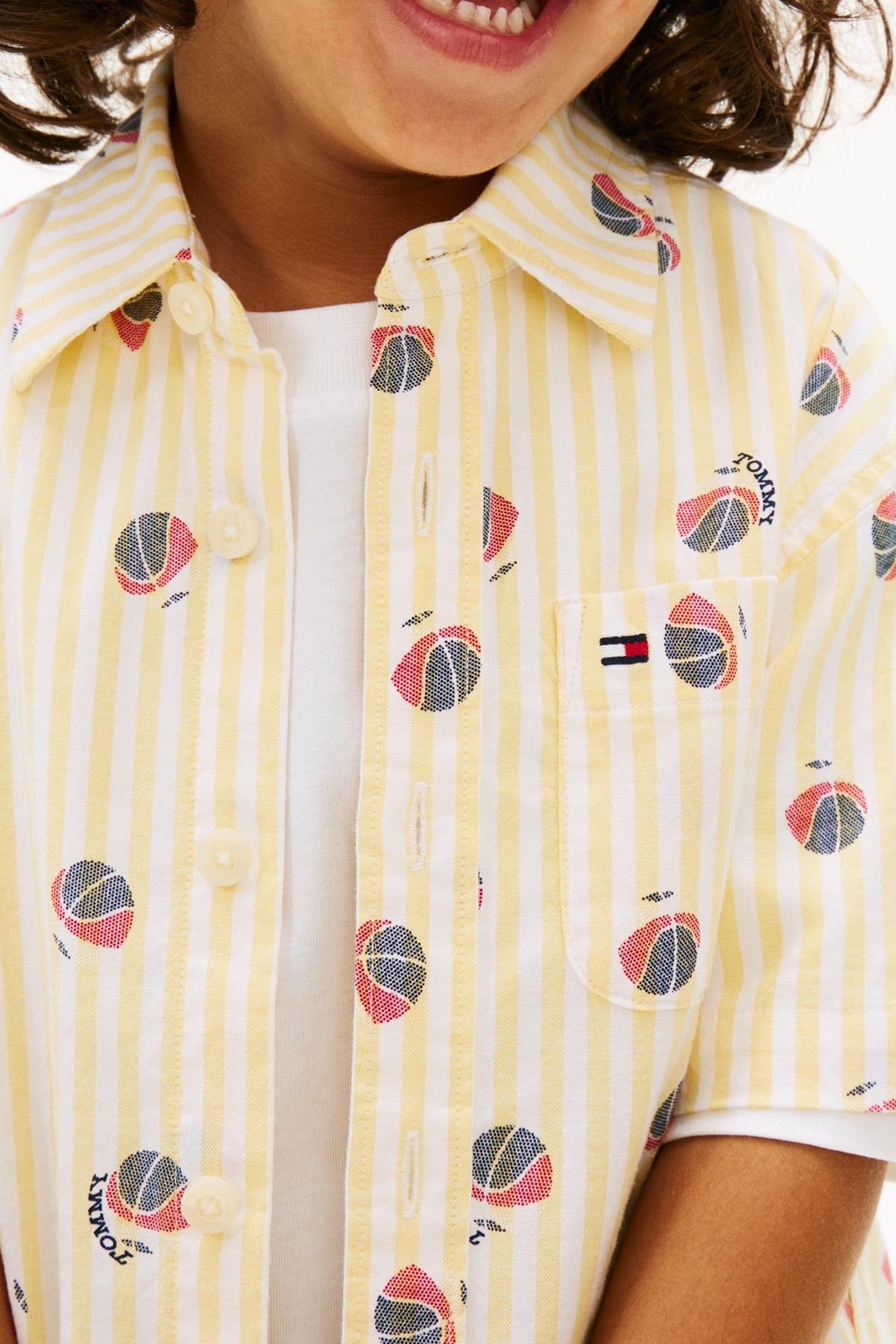 BOYS FLEX ITHACA AOP SHIRT YELLOW DAHLIA STRIPE 5