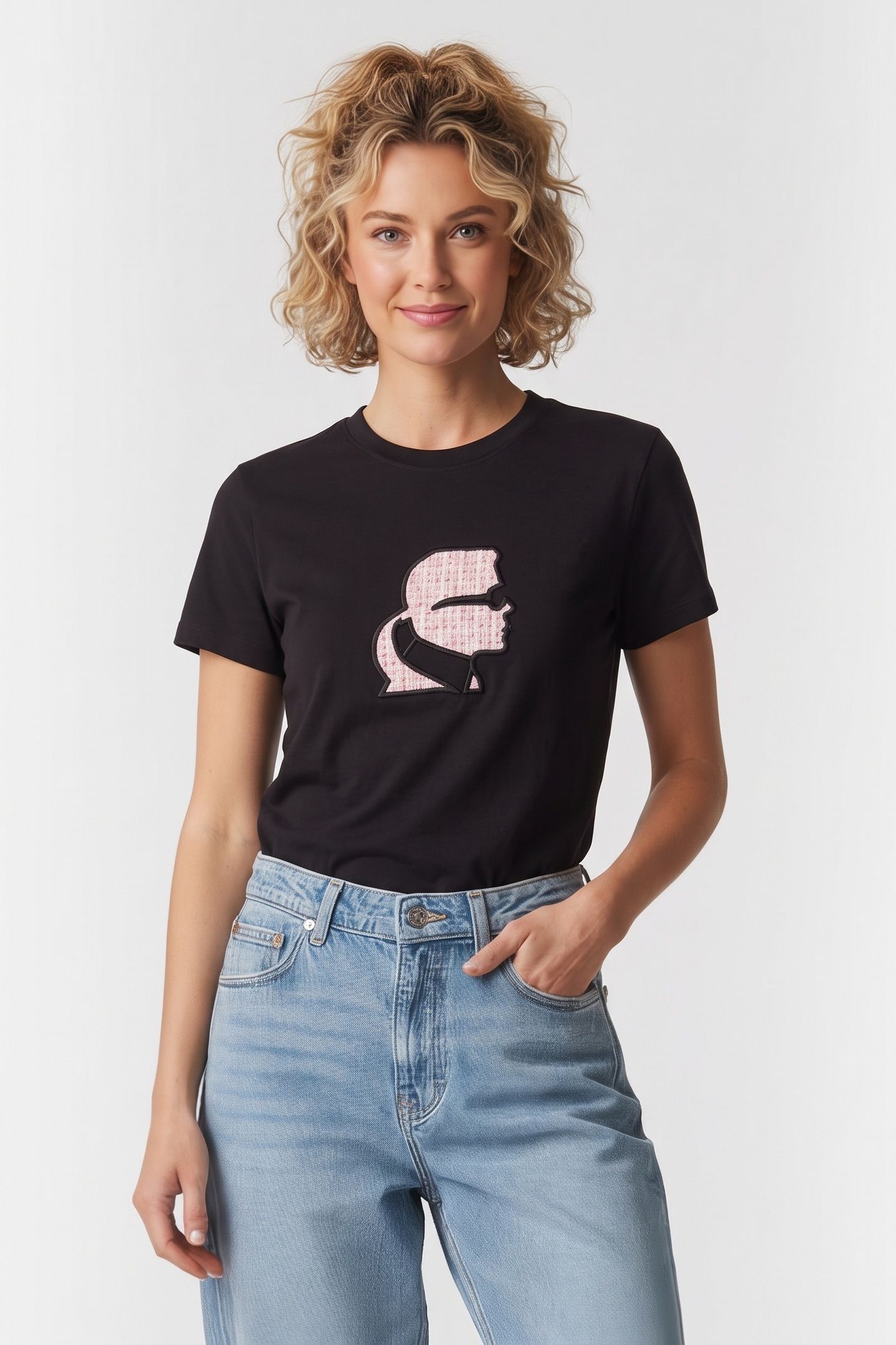 BOUCLE KARL T-SHIRT BLACK 1