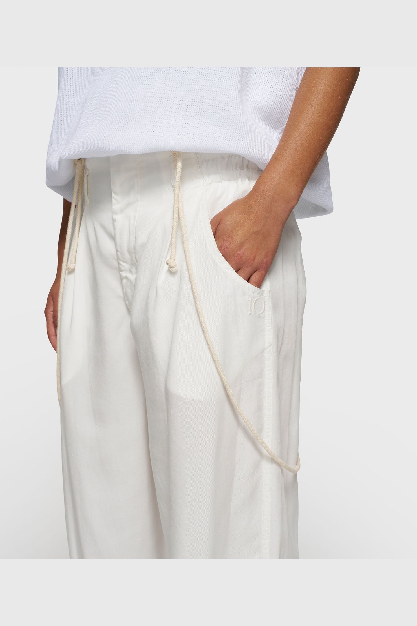 STRAP SALOPETTE TWILL TENCEL ECRU 7