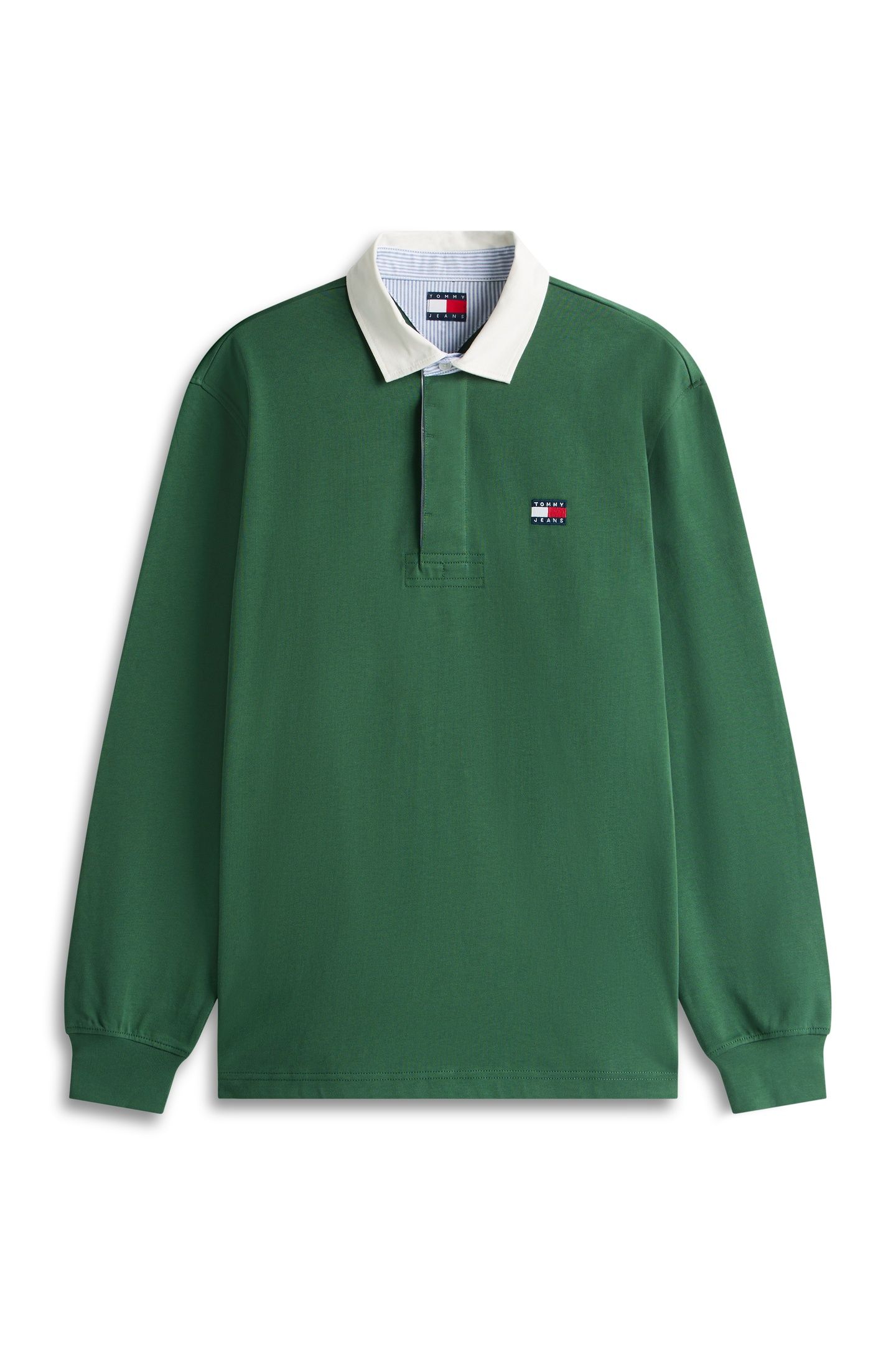 TJM RELAXED ESSENTIAL BADGE RUGBY POLO SHADOW PINE 4