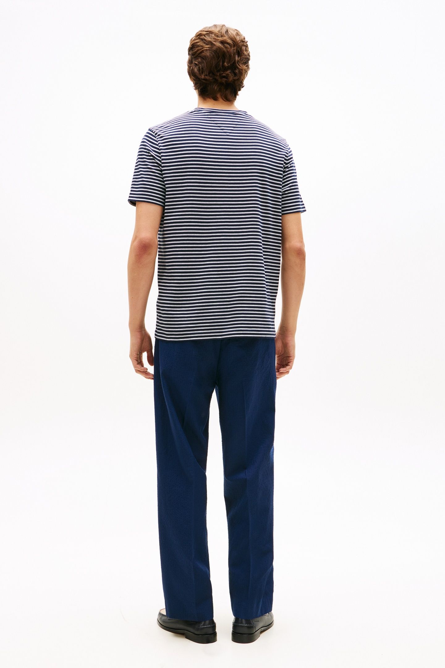 ESSENTIAL SEASONAL REGULAR FIT T-SHIRT DESERT SKY/ECRU STRIP 3