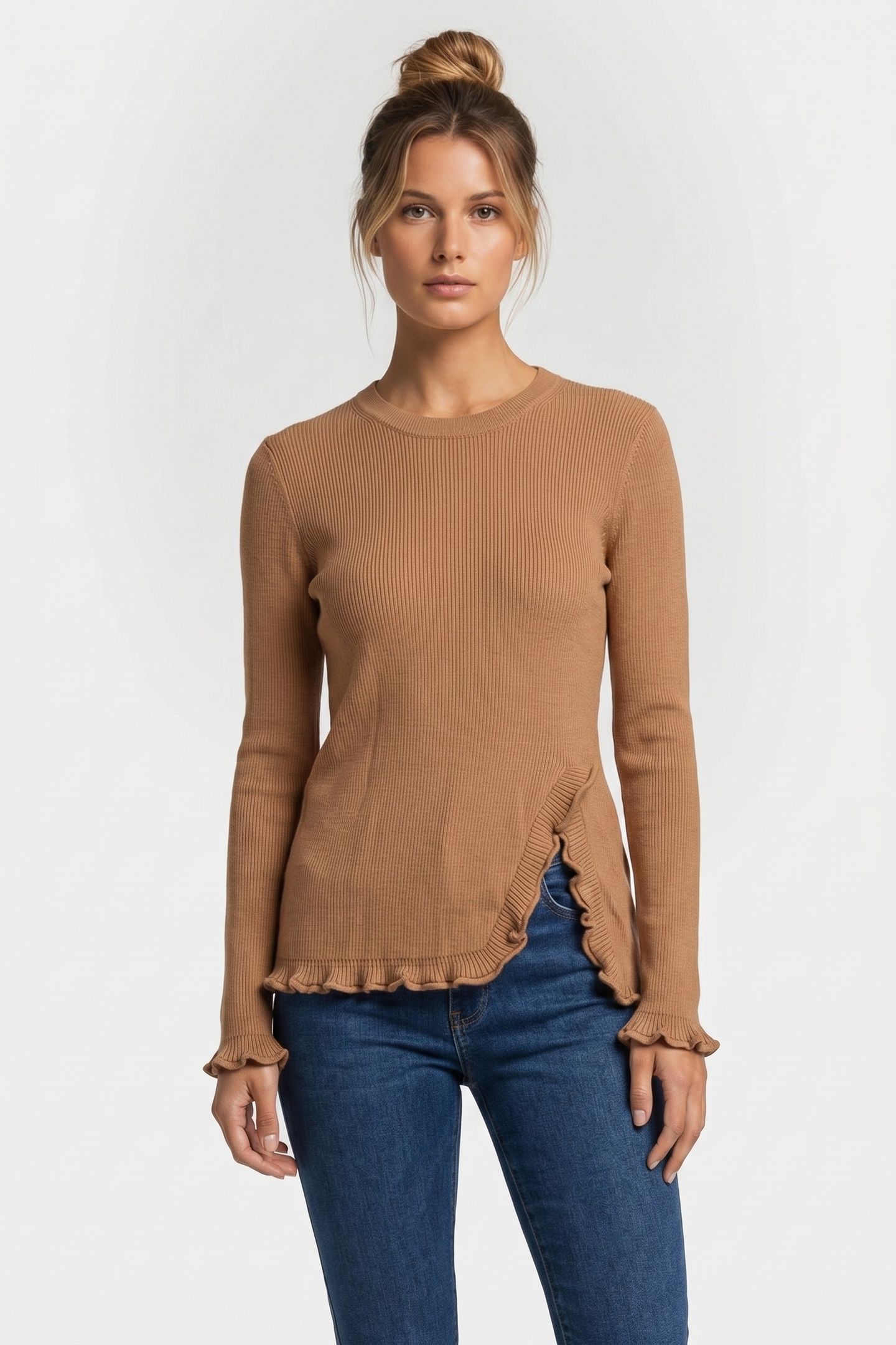 LANG KNIT TOP YELLOW 1
