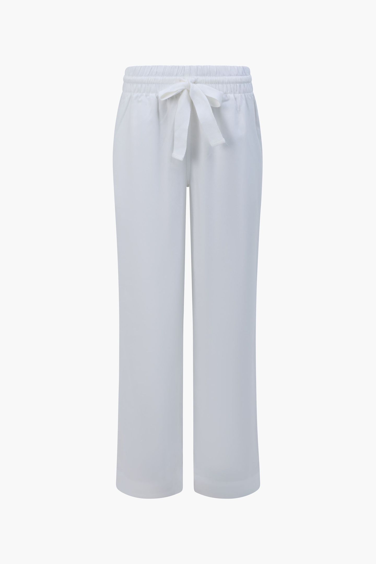 TIE TROUSER LINEN WHITE 2