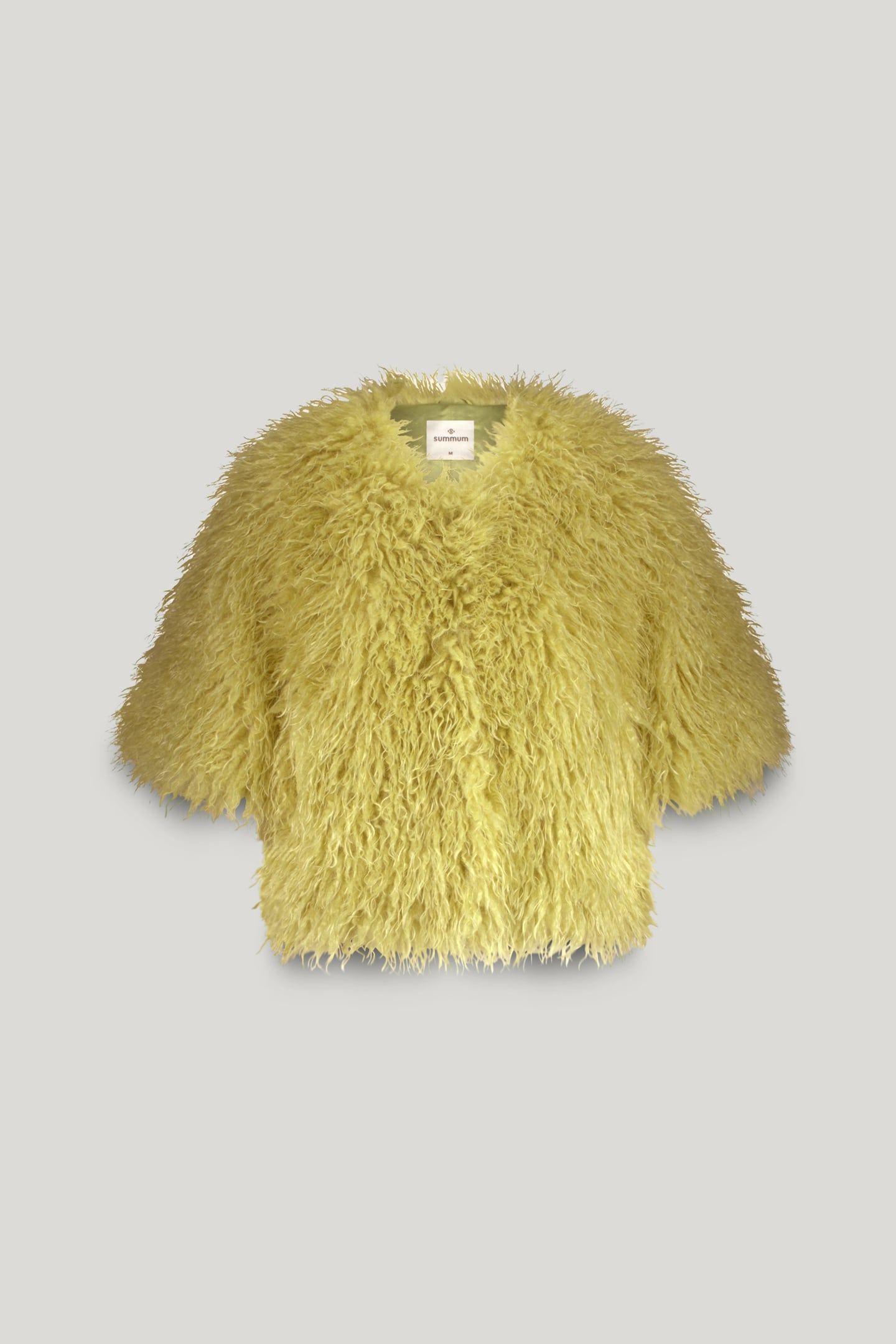 JACKET FAUX FURRY MISTY LIME 3