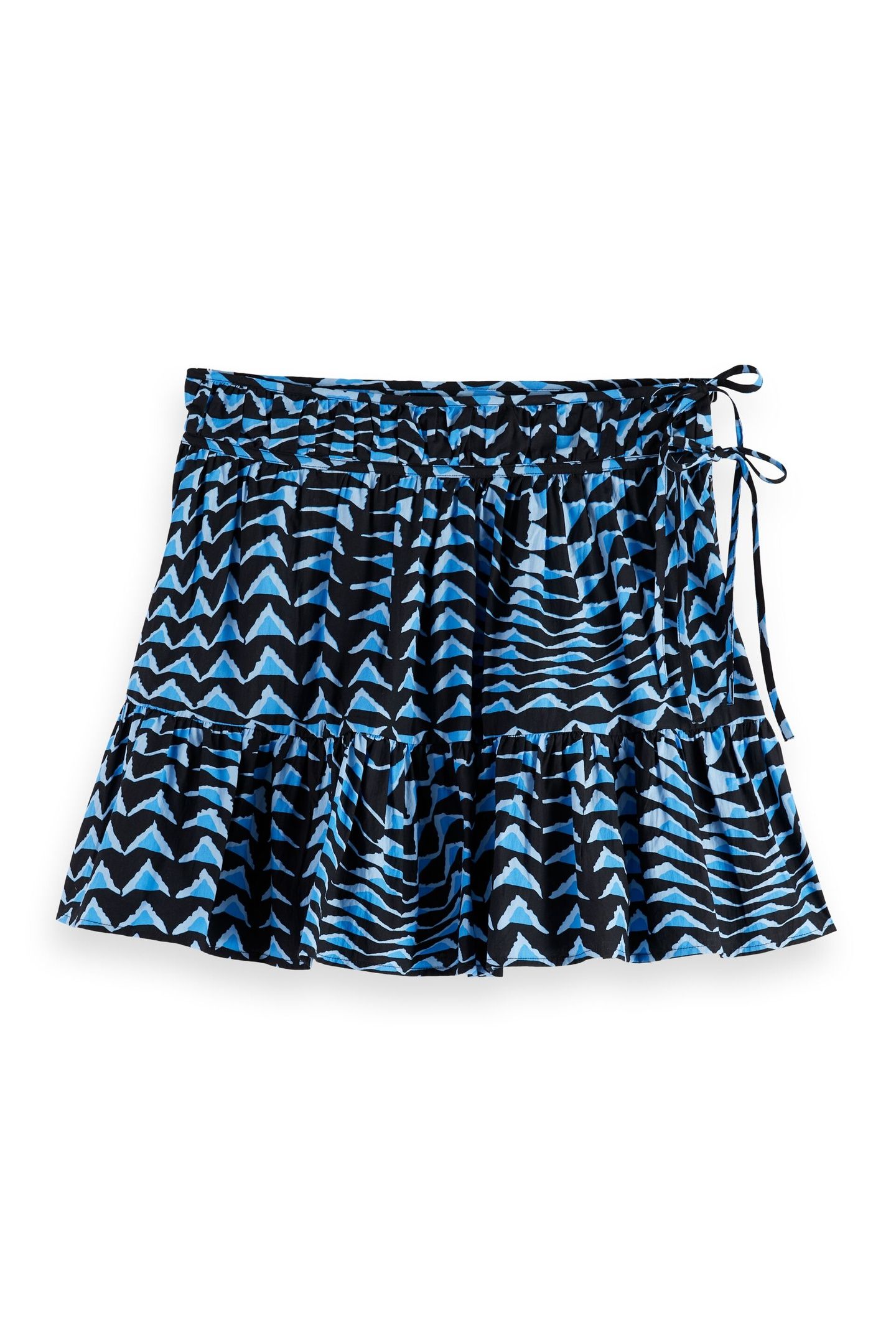 MINI SKIRT WITH GATHERING HOUSE OF MIRRORS BLUE 3