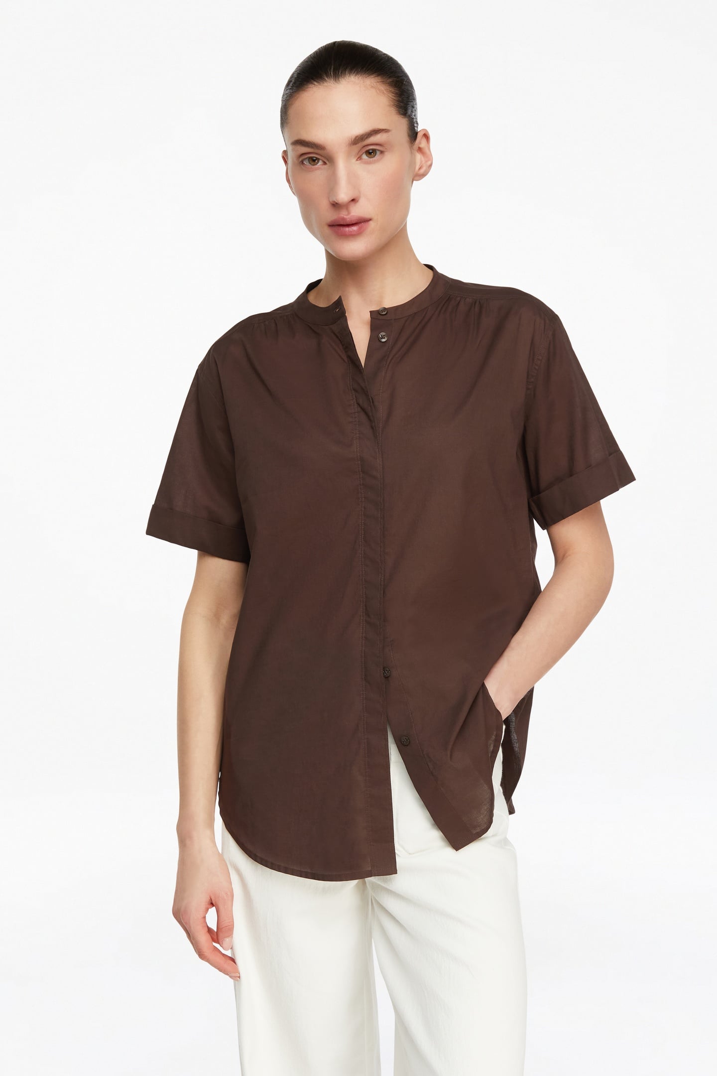COMMA BLOUSES BROWN 2