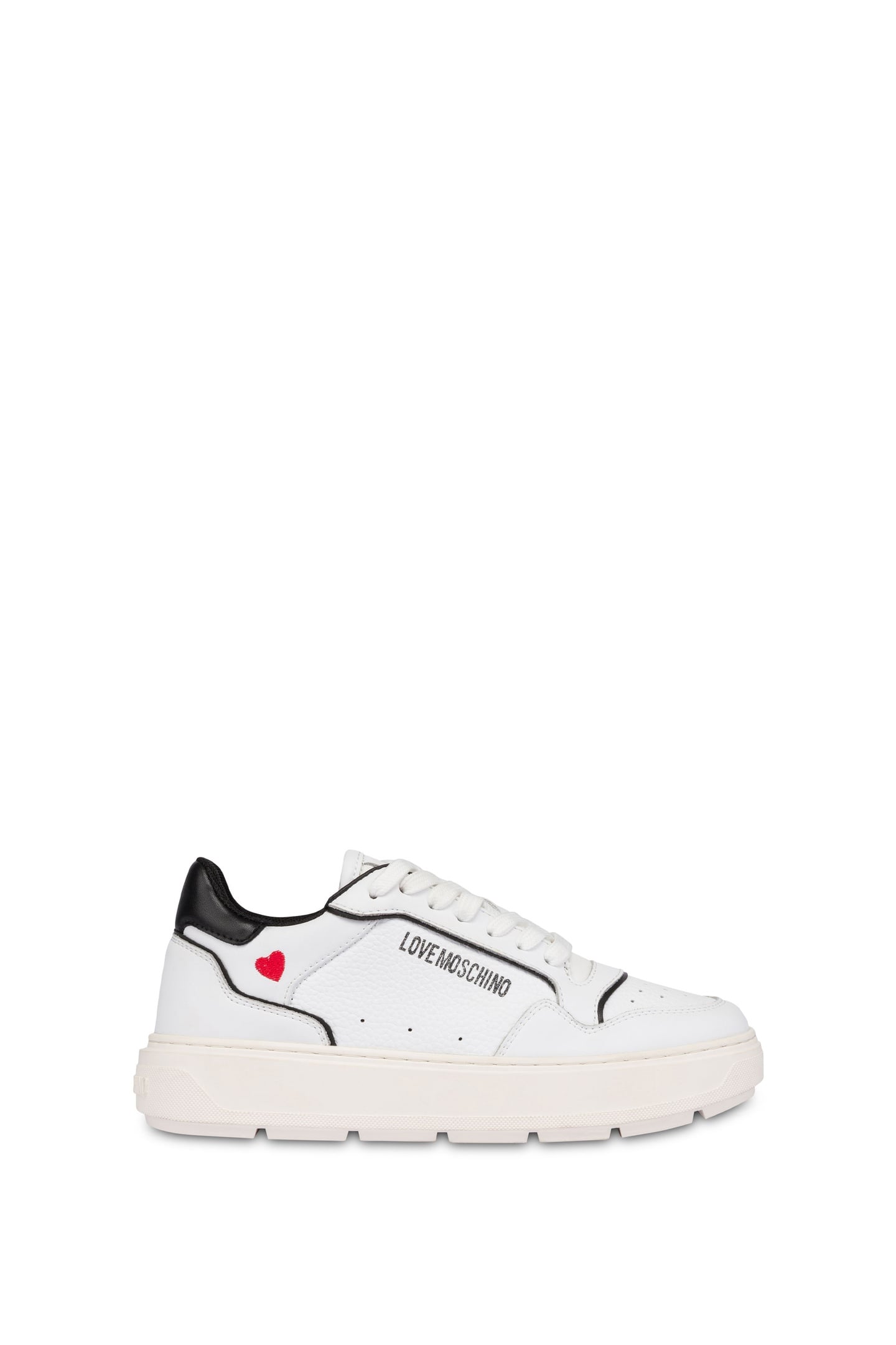 BOLD LOVE CALFSKIN SNEAKERS WHITE 1