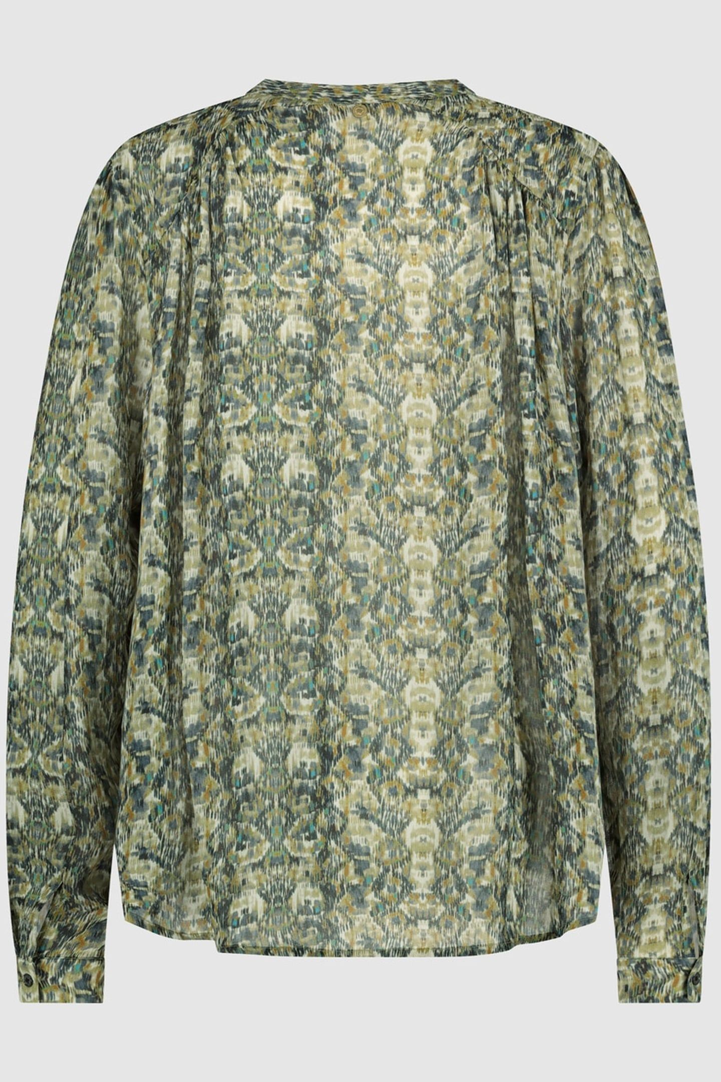 OLIVE BLOUSE BLURRY BLUE 1