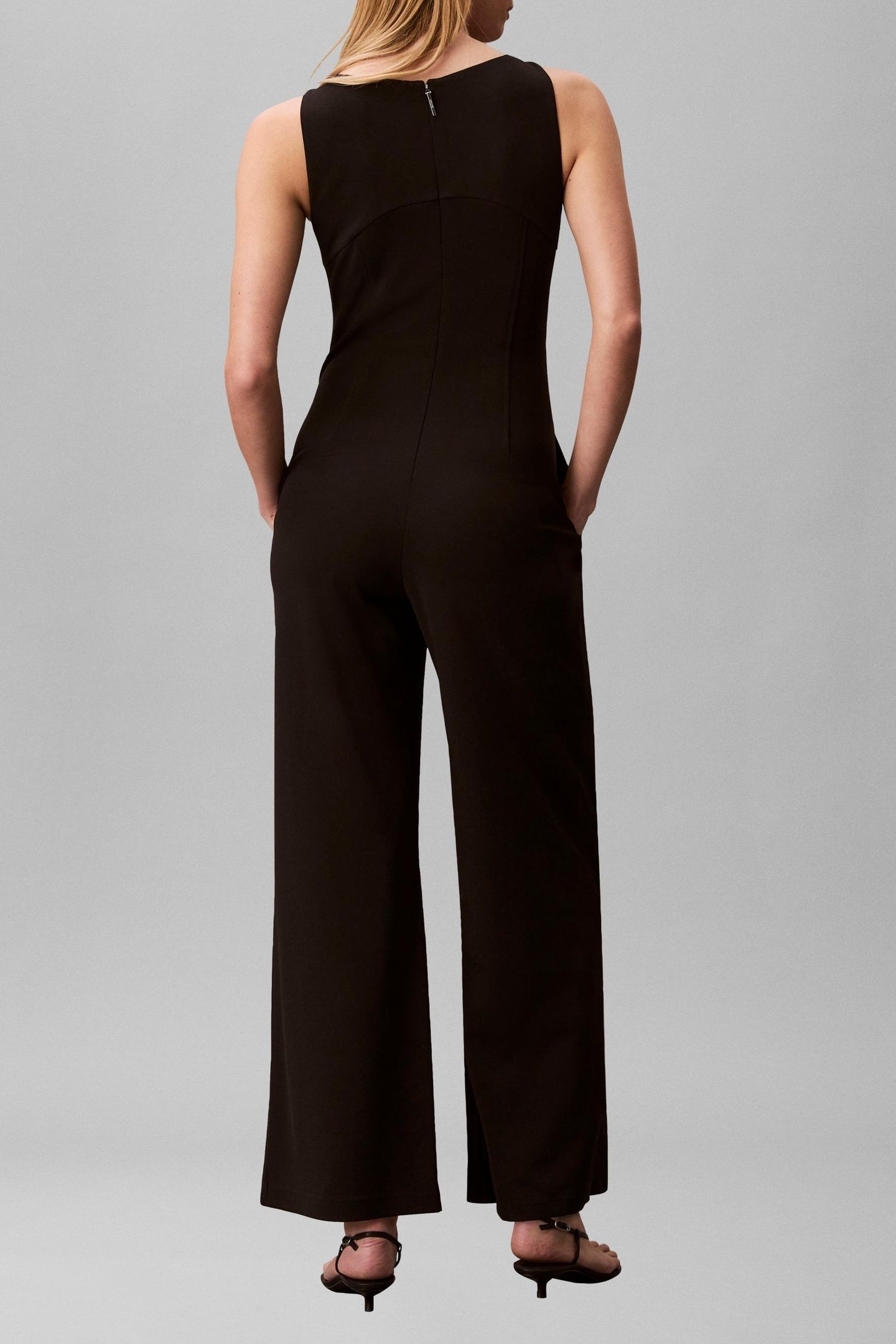 SCUBA CREPE JUMPSUIT BLACK 3