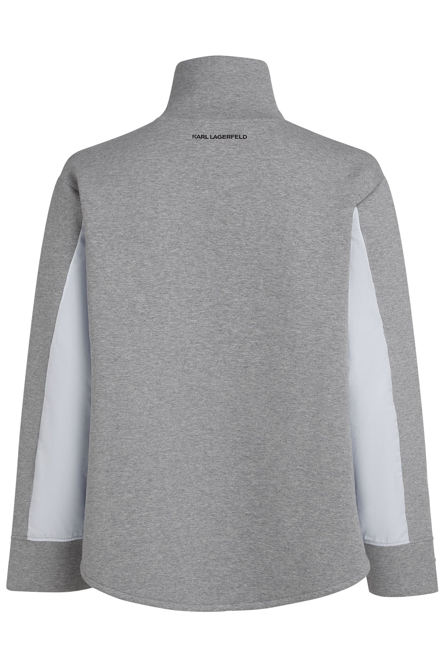 IKON FABRIC MIX ZIP UP LIGHT GREY MELANGE 4
