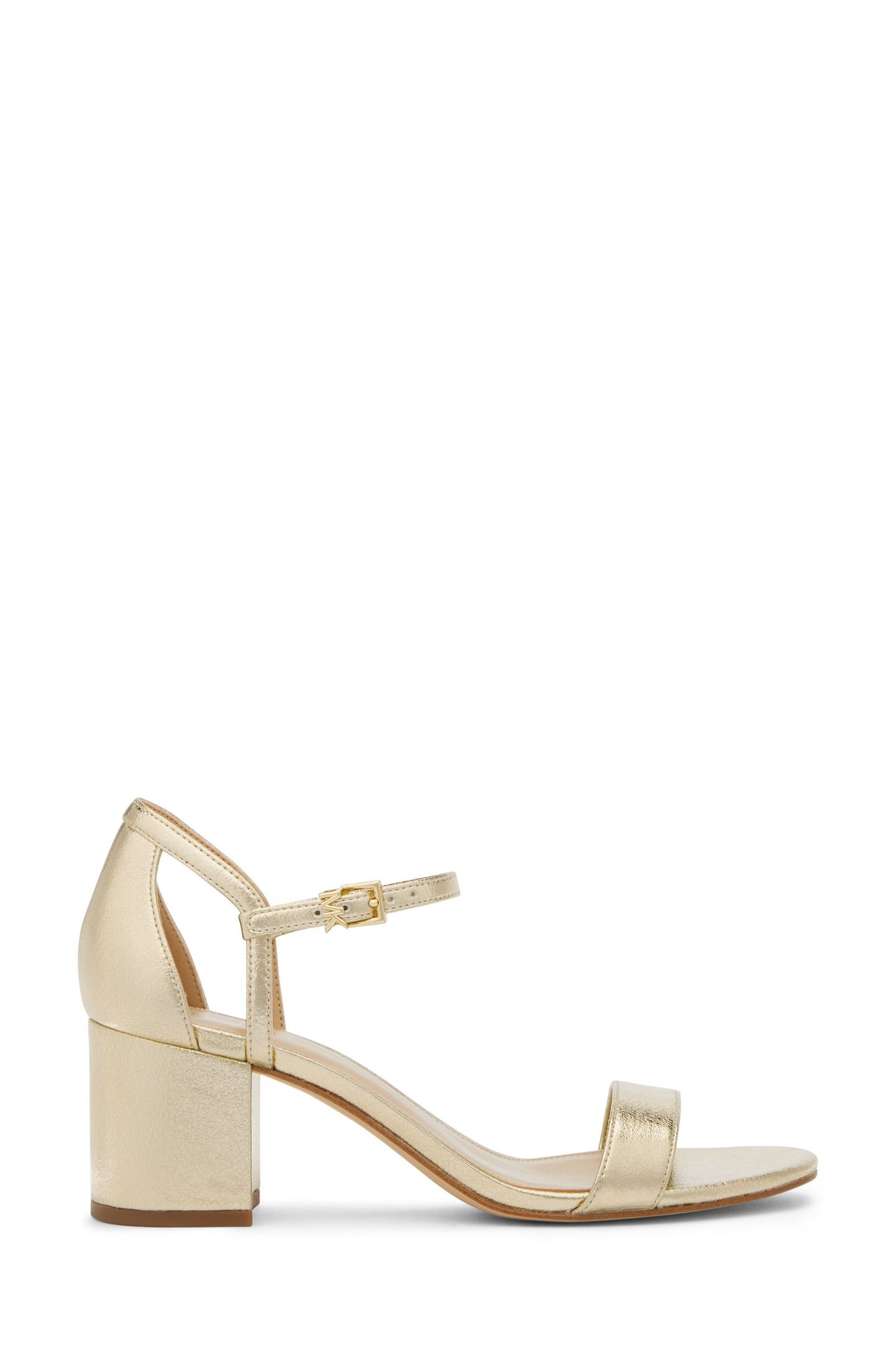 SIMONE BLOCK HEEL SANDAL PALE GOLD 1