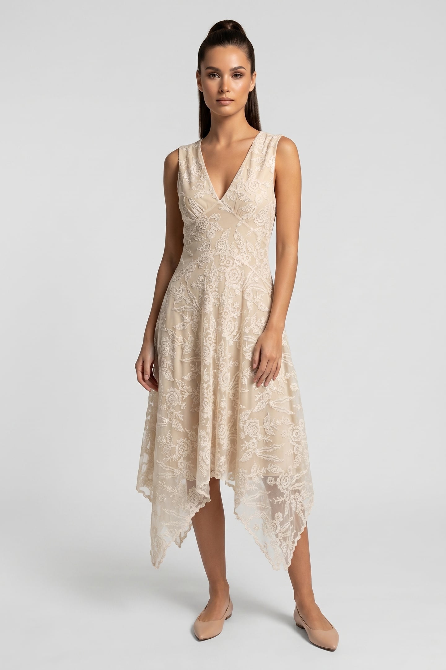 DELPHIE LACE DRESS WHITE 1