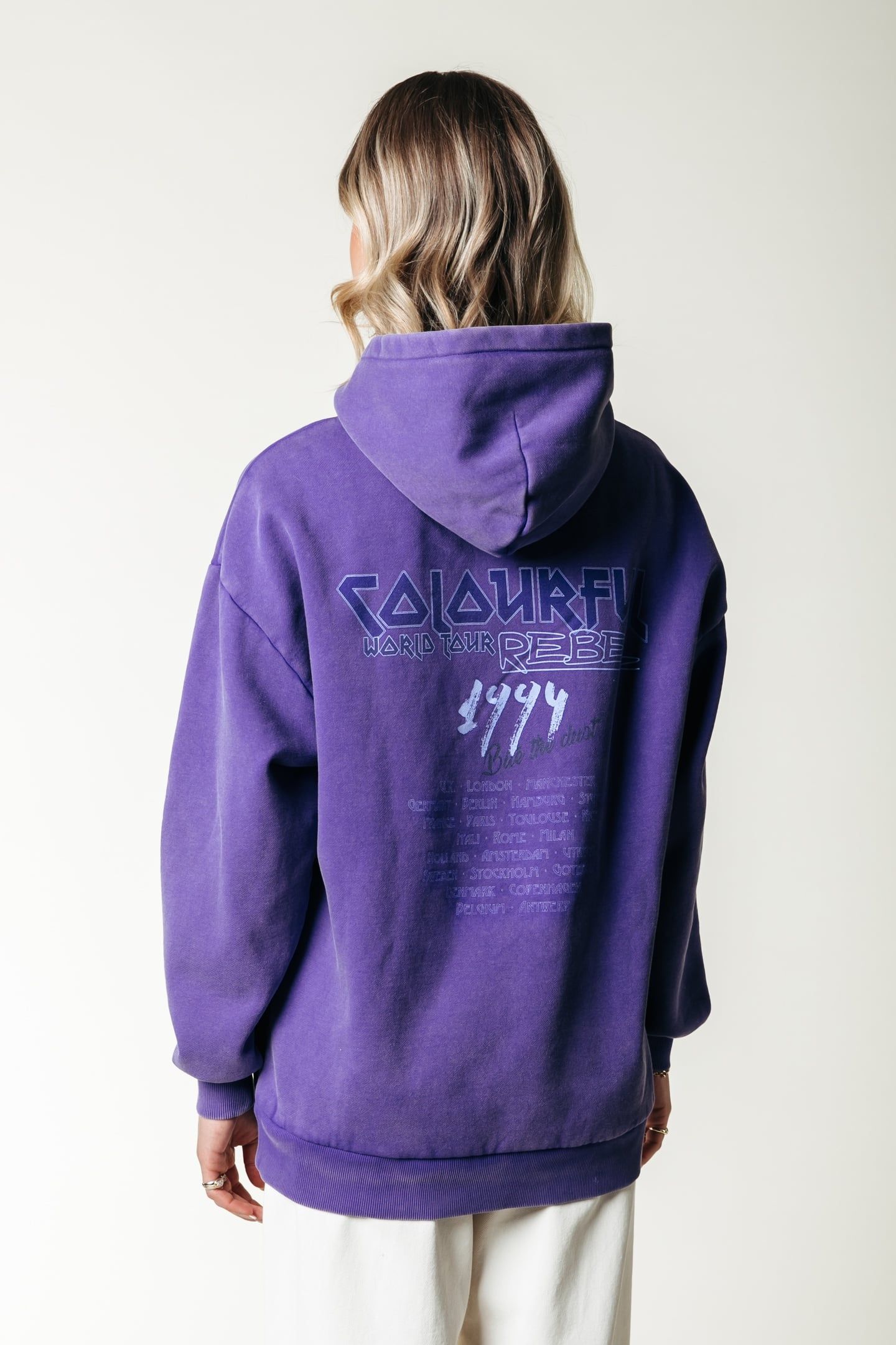 CONCERT ACID WASH CLEAN HOODIE LIBERTY PURPLE 3