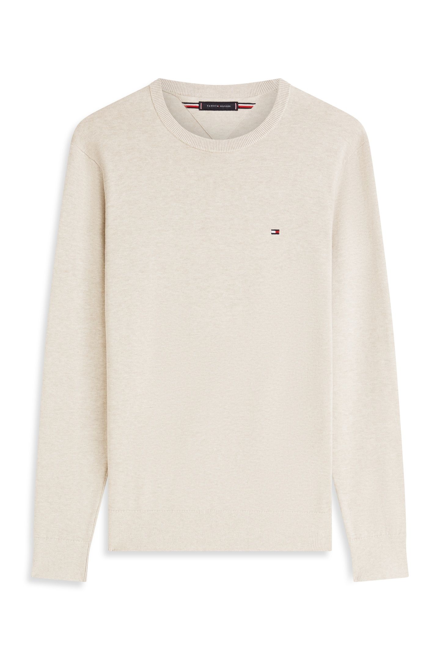 ESSENTIAL SEASONAL COTTON SWEATER SANDALWOOD HEATHER 3