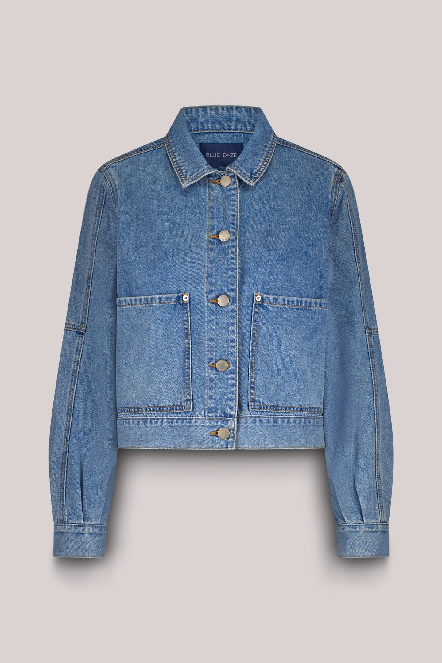 DENIM JACKET VINTAGE COTTON TWILL VINTAGE BLUE DENIM 3