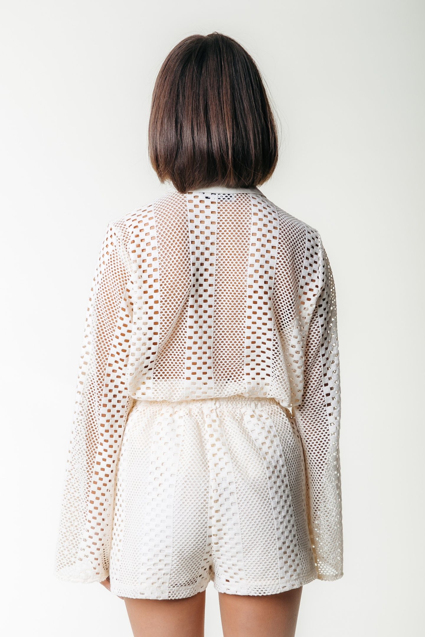 NOLITA CROCHET SHORT OFF WHITE 2