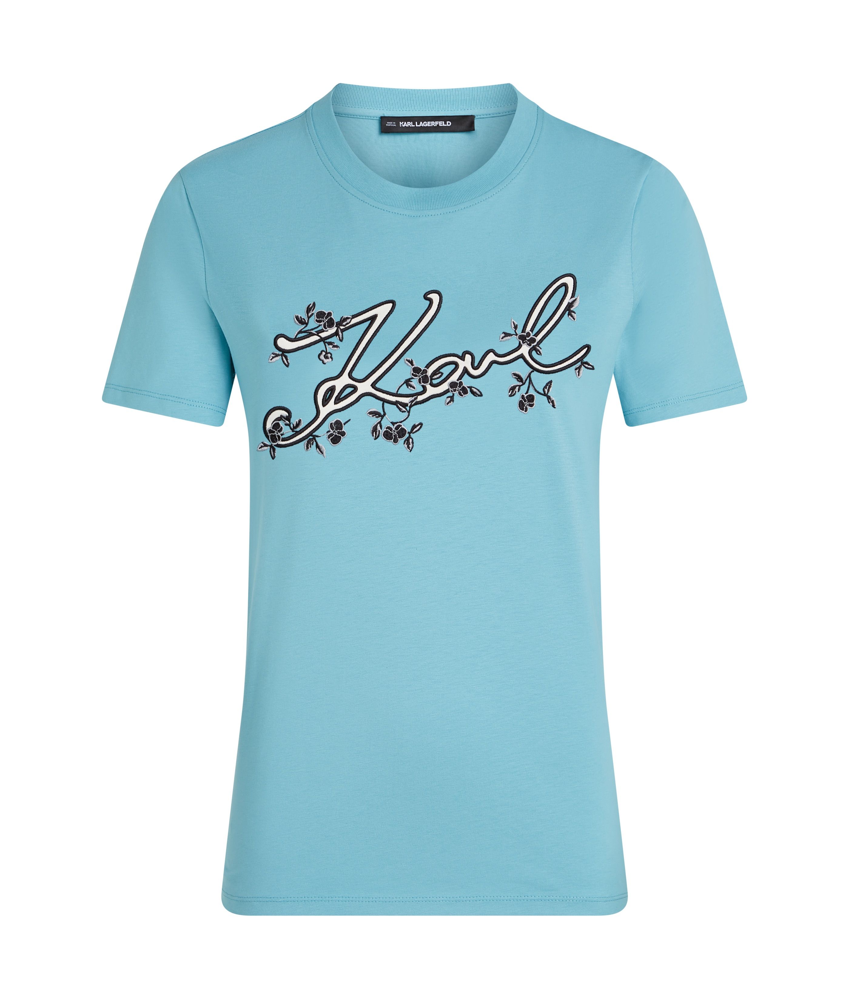 KARL ORCHID LOGO T-SHIRT STILL WATER 3