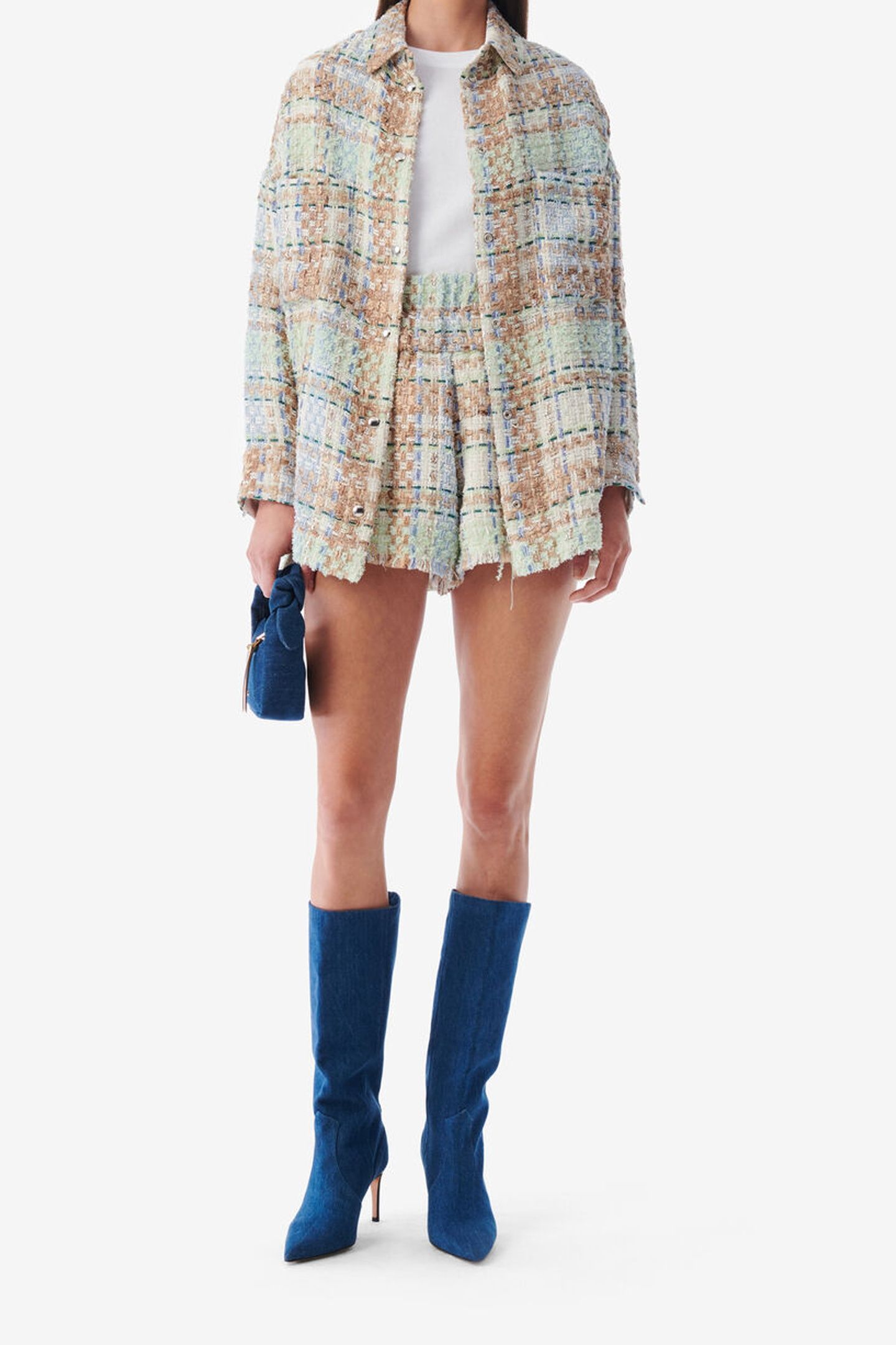 MARYSE OVERSHIRT ECRU/BLUE 2