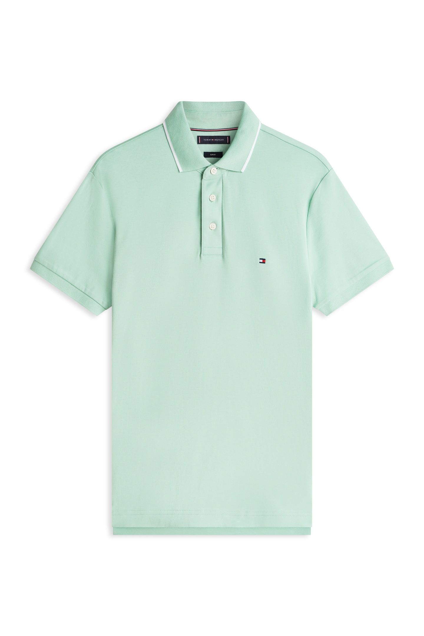 LIQUID COTTON TIPPED POLO CRUSHED MINT 4