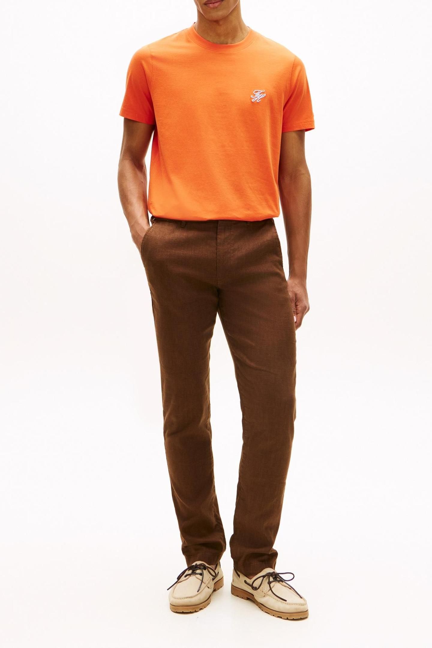 SCRIPT MONOGRAM T-SHIRT BRILLIANT ORANGE 1