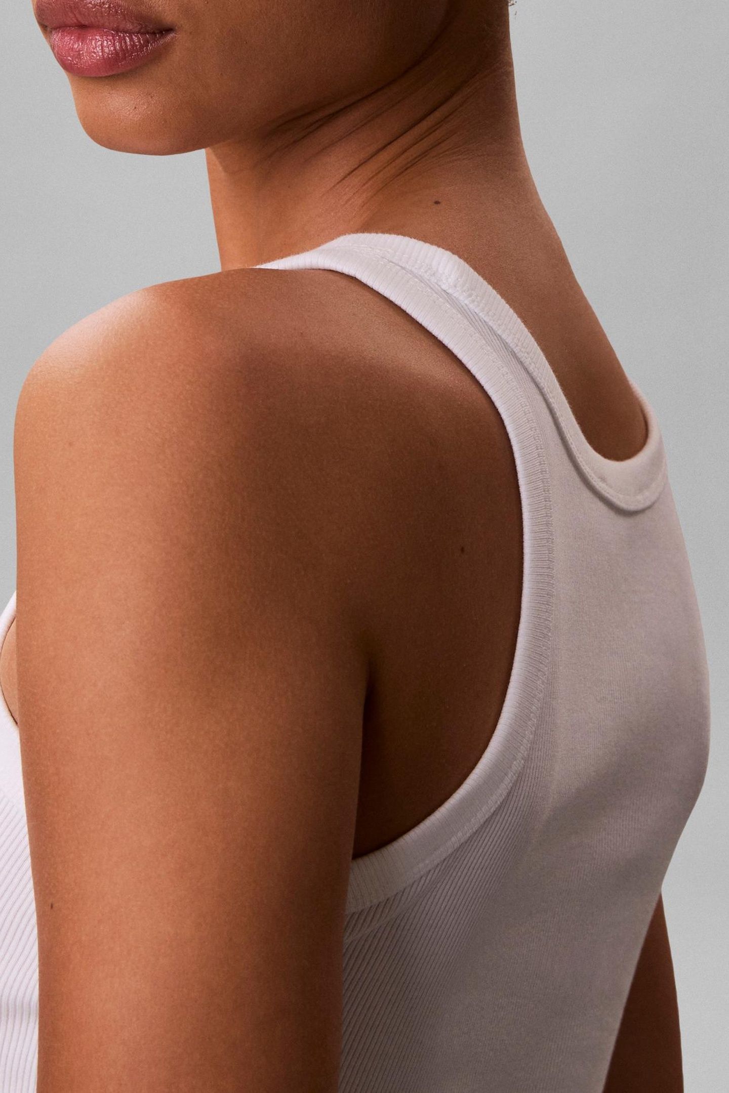 CONTOUR 2X2 RIB TANK TOP BRIGHT WHITE 6