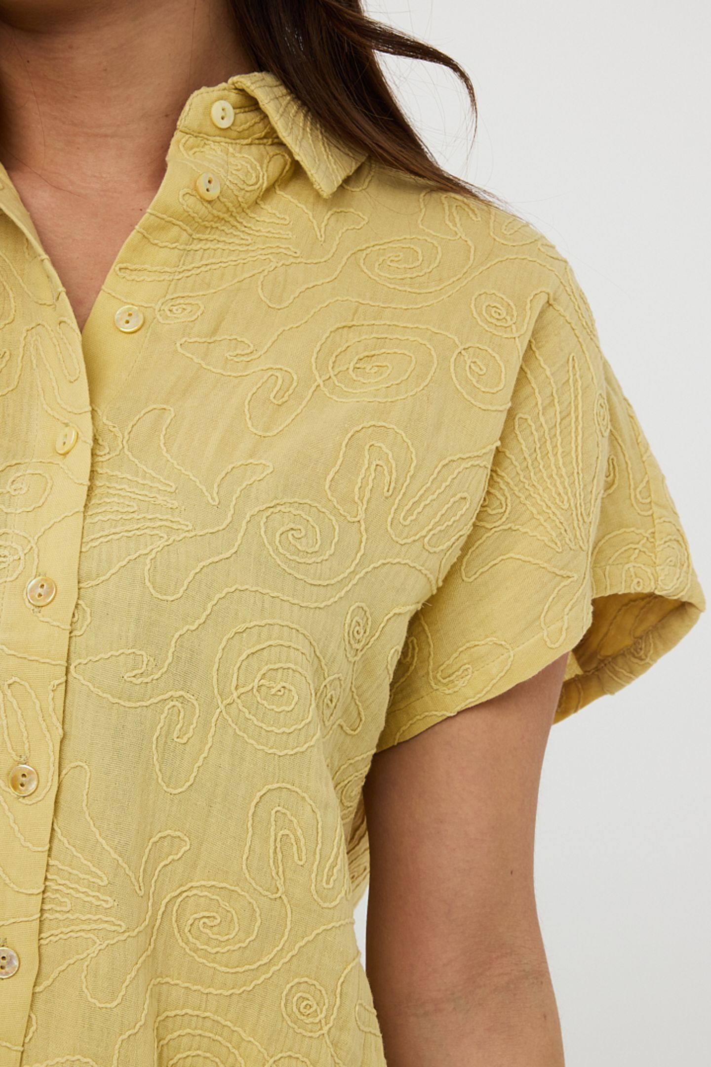 BLOUSE CROPPED 3D EMBROIDERY LEMON PIE 6