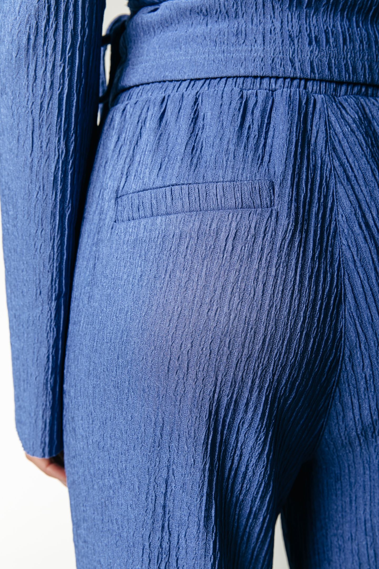 MELODY STRUCTURE STRAIGHT PANTS RAIN WASHED BLUE 6