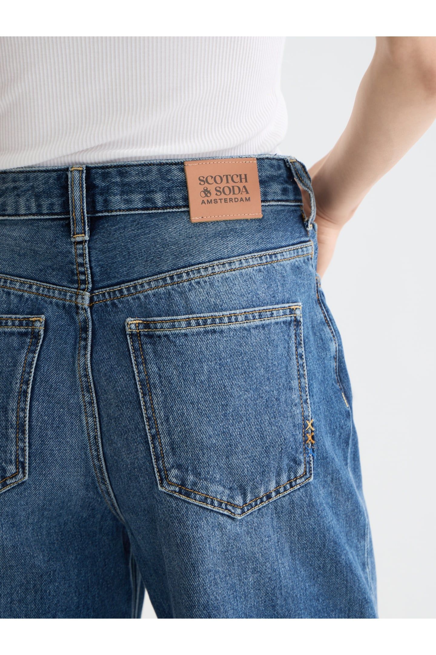 RIPPLE STRAIGHT JEANS — ABSOLUTE BLUE 6
