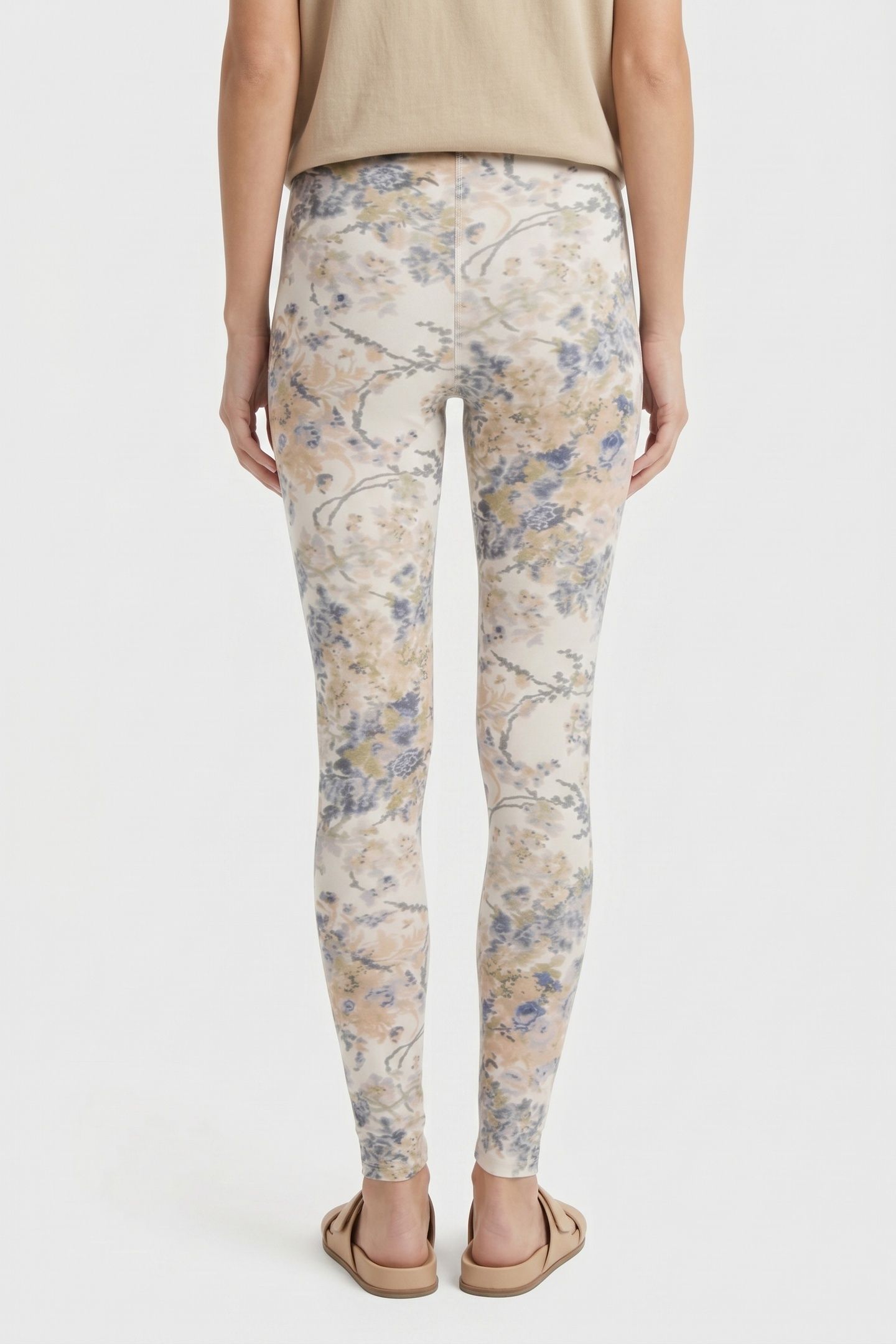 BEATA AOP LEGGINGS WHITE 2