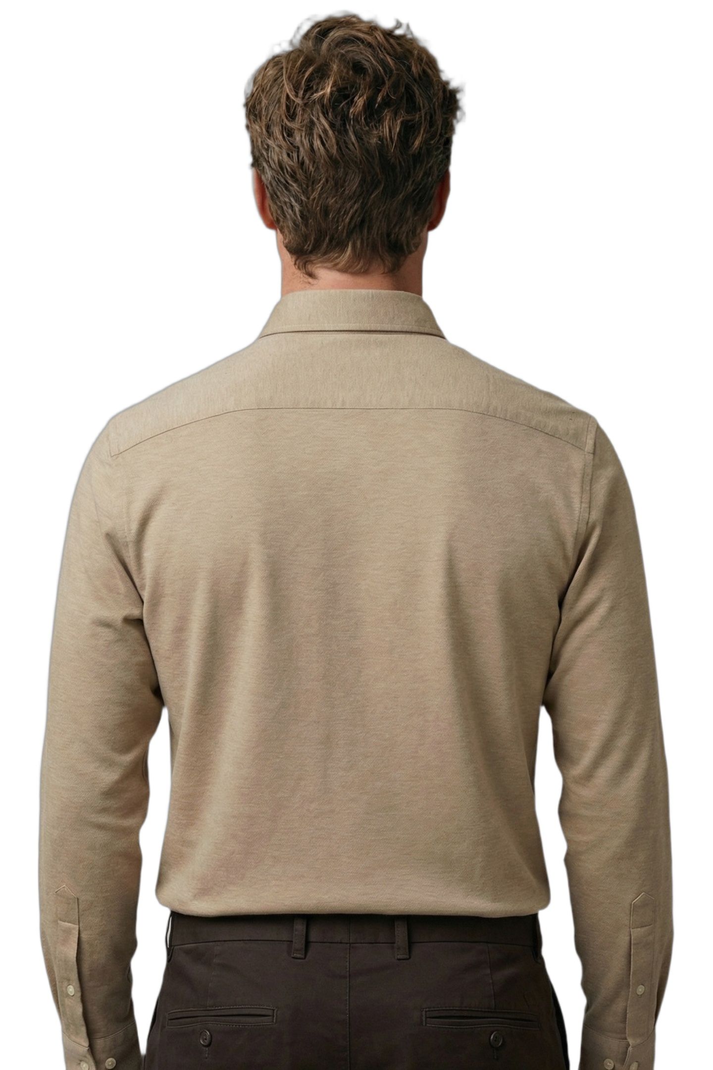 STRETCH PIQUE SHIRT SAND 5