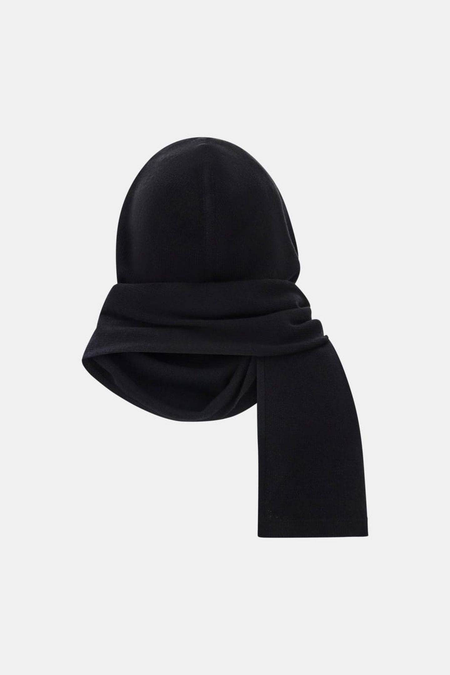 AFRAH HOODIE SCARF S JET BLACK A996 1