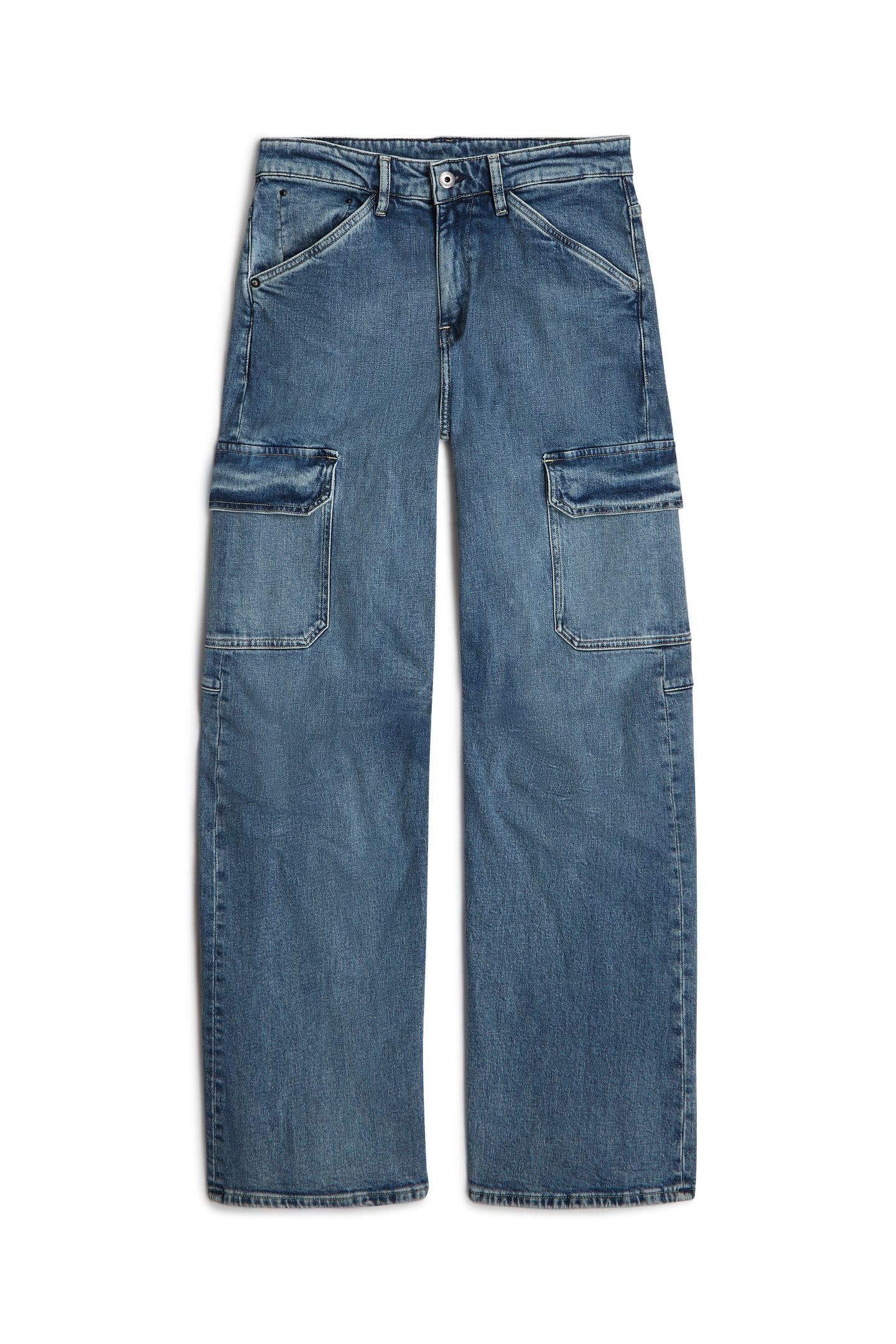 EVE LOW 3D WIDE LEG CARGO FADED WATERFRONT 4