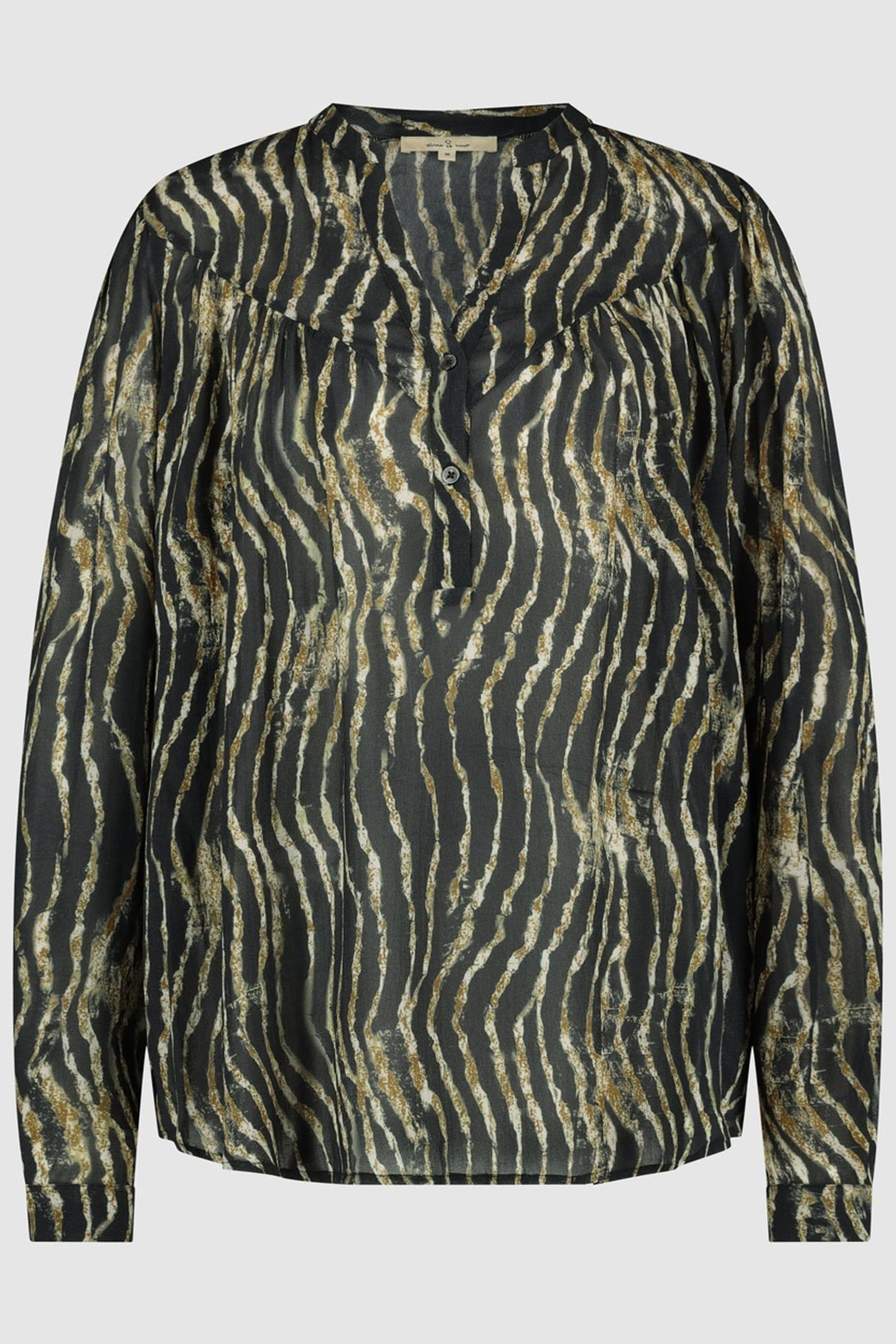 OLIVE BLOUSE BRONZE TIGER 1