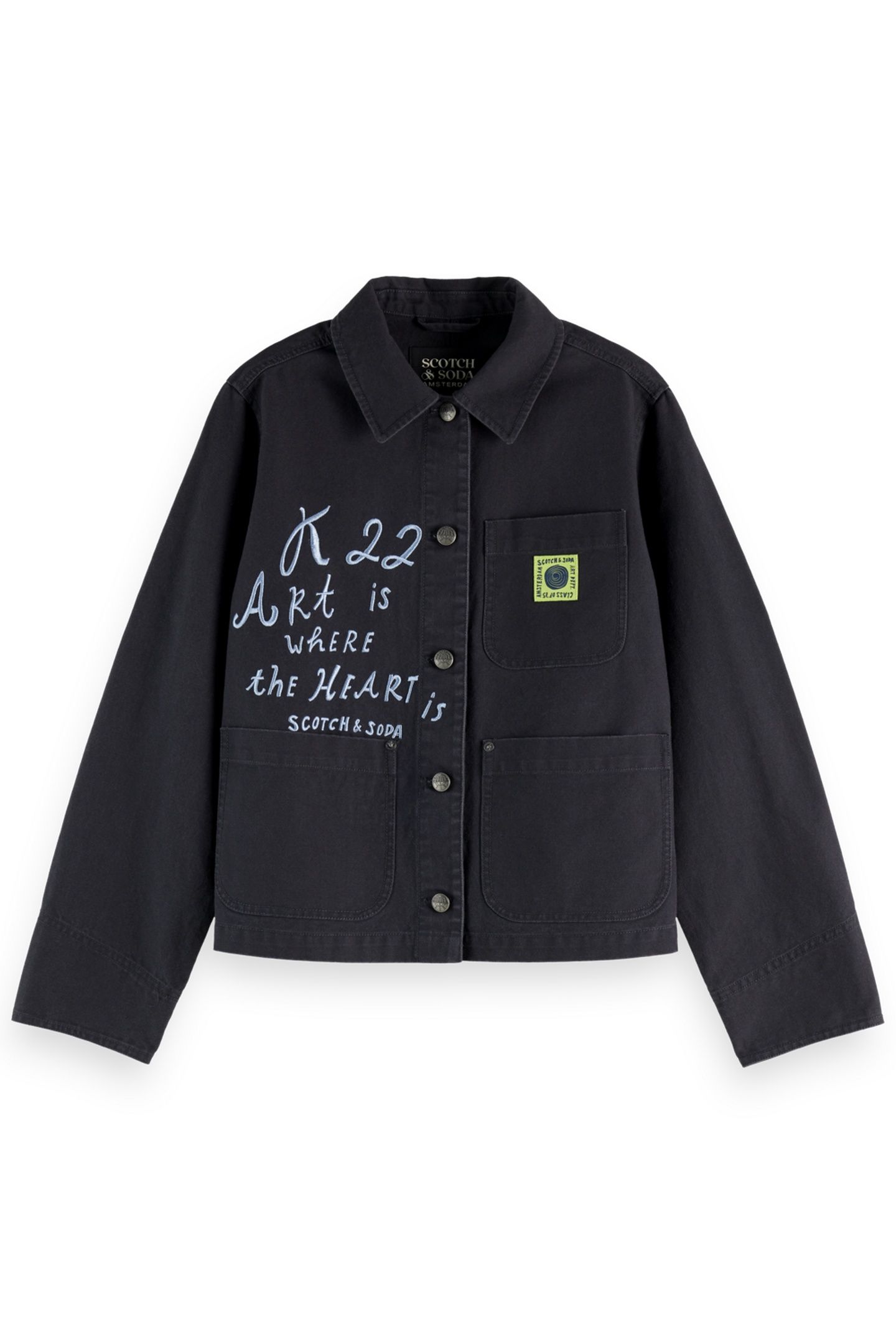 WASHED WORKWEAR JACKET CHARCOAL ART 4