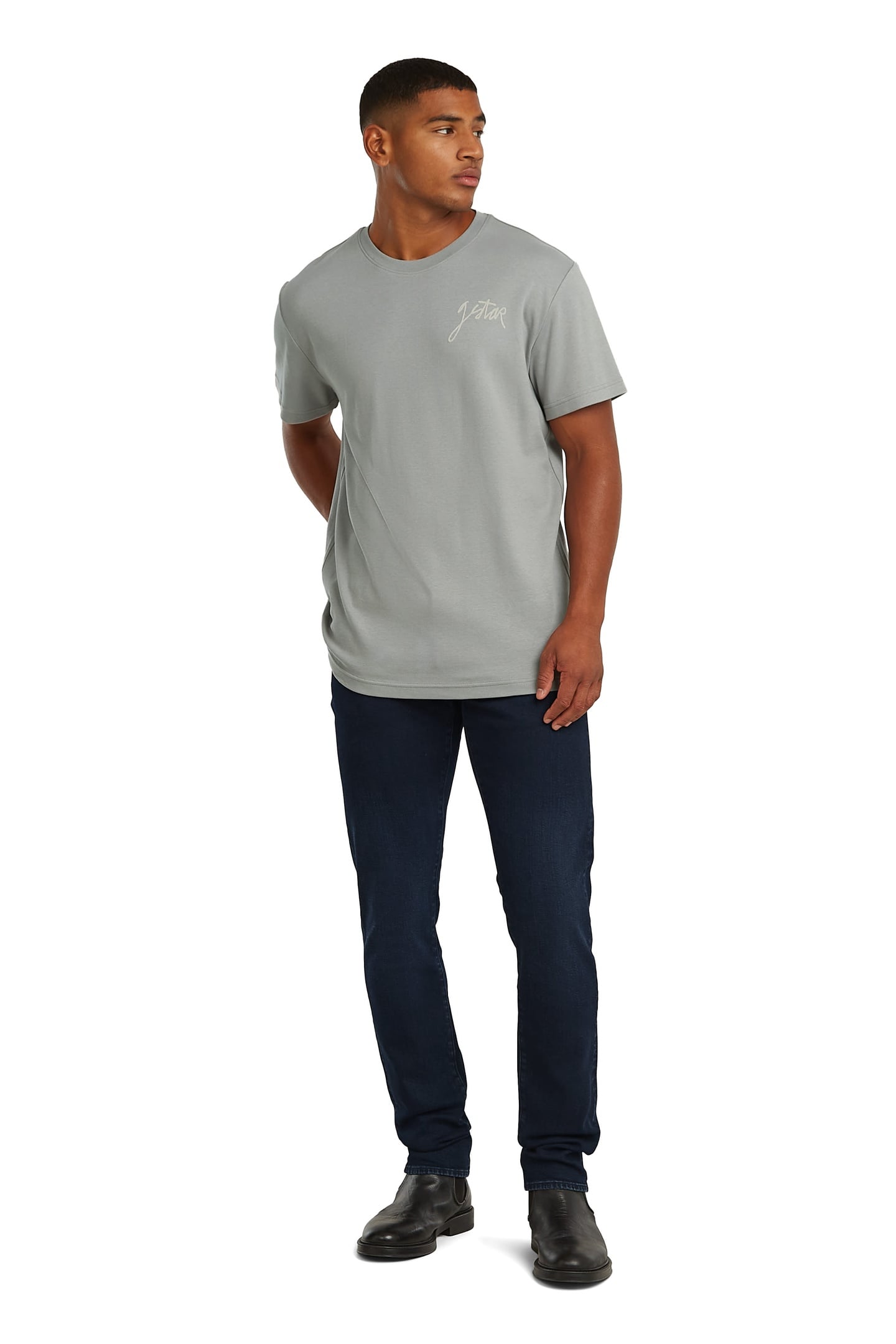 3301 SLIM WORN IN POLAR BLUE 2