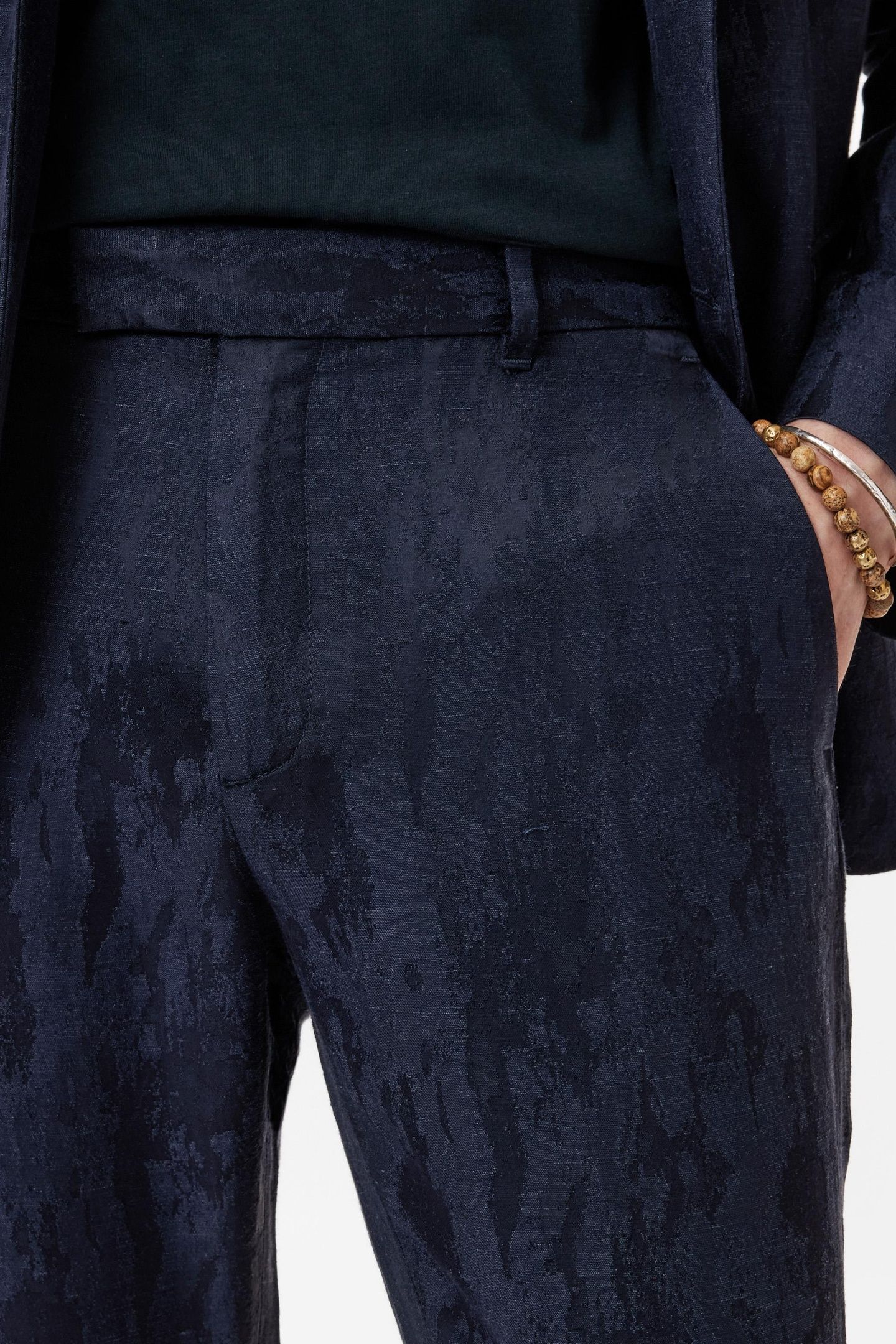 MERCER PANTS - SLIM FIT PANTS WITH WELT NIGHT SKY 3