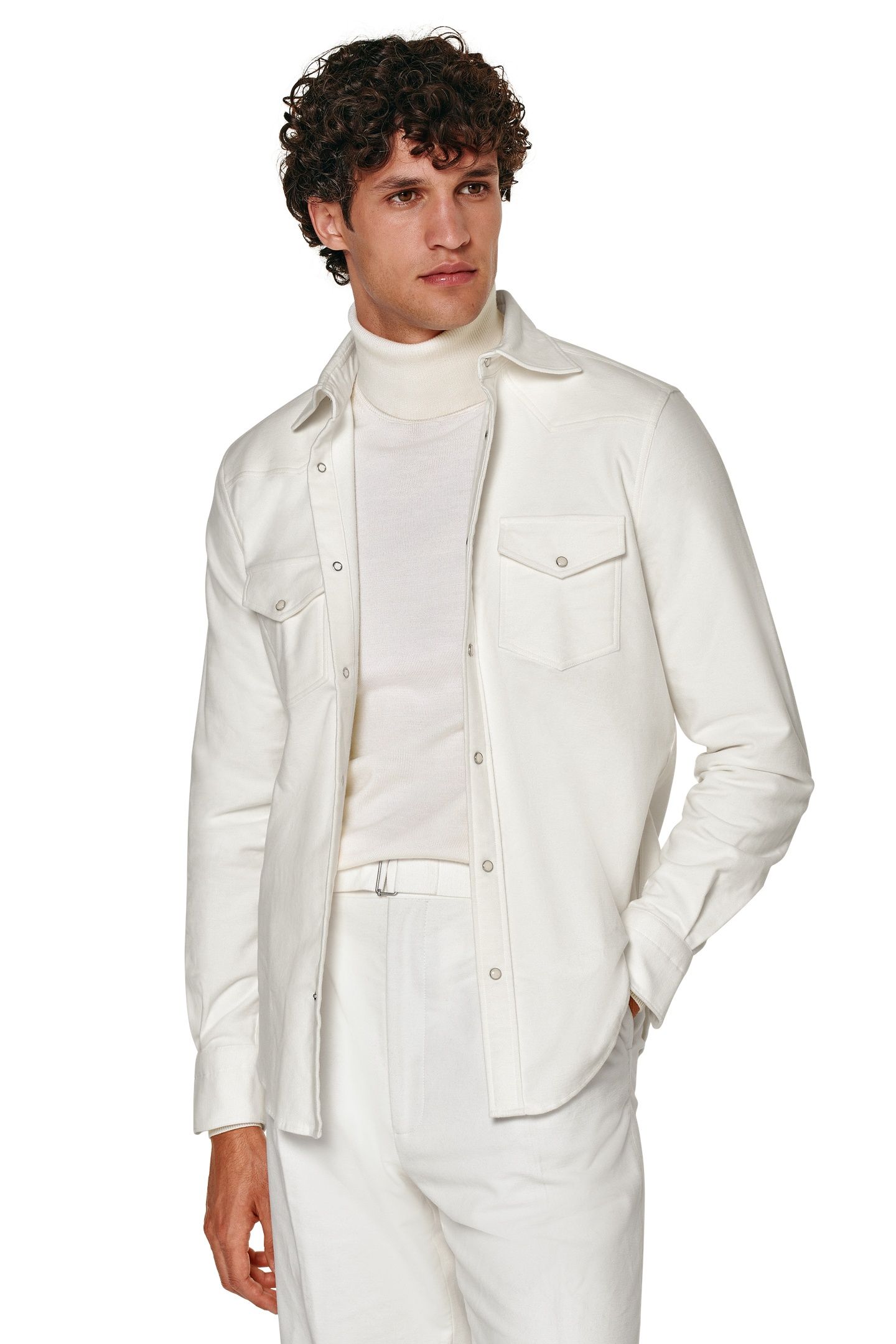 WESTERN MOLESKIN CASUAL SHIRTS OFF-WHITE 3