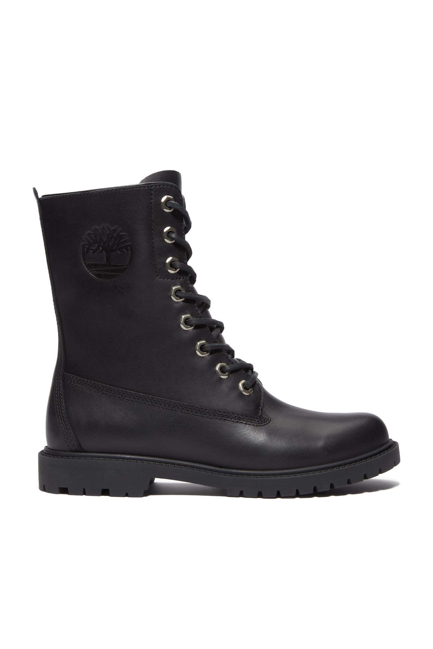 PREMIUM 8 INCH LACE UP WATERPROOF BOOT BLACK FULL GRAIN 1