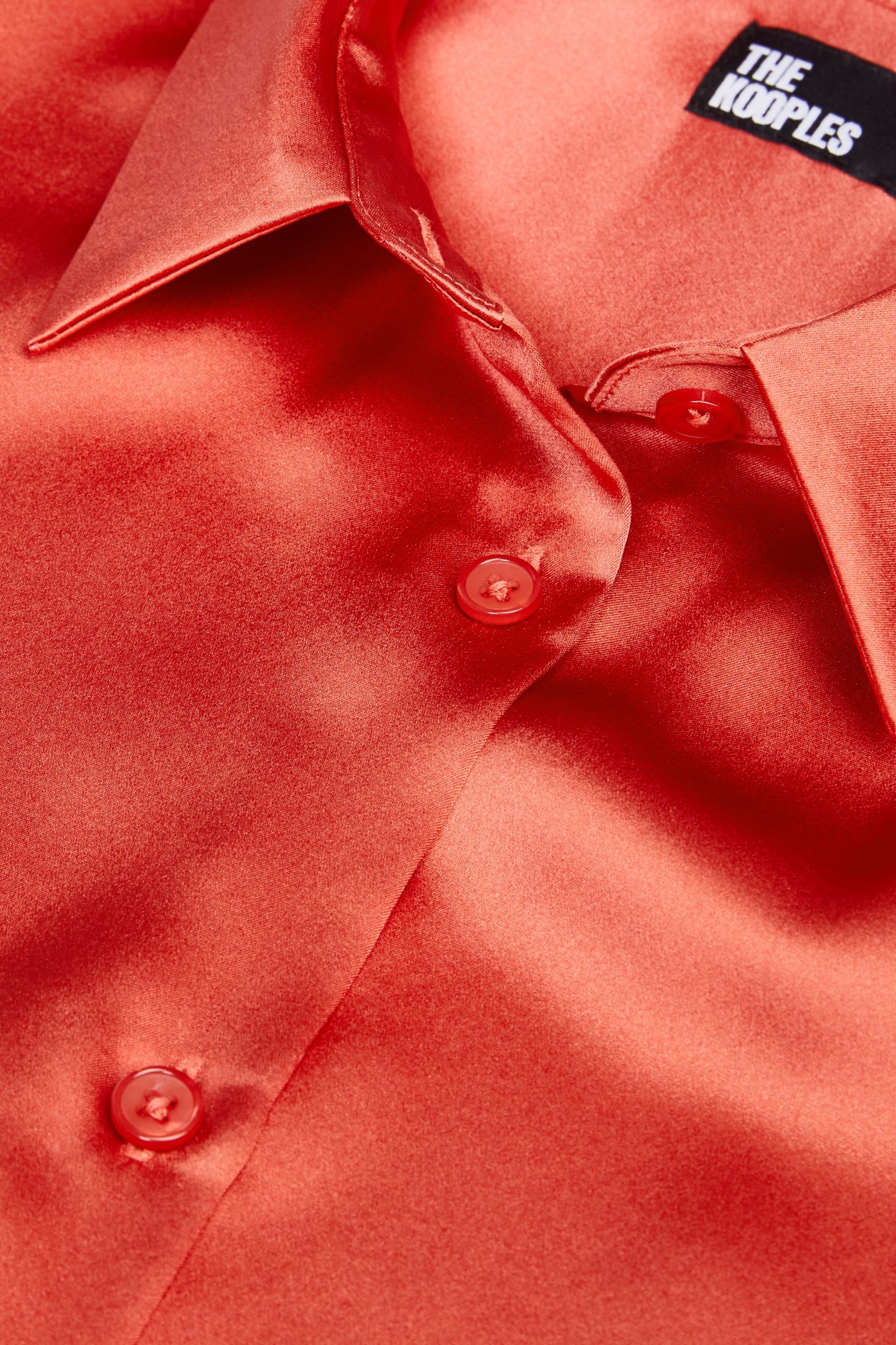 LONG-SLEEVED SILK SATIN SHIRT RED BRIQUE 6