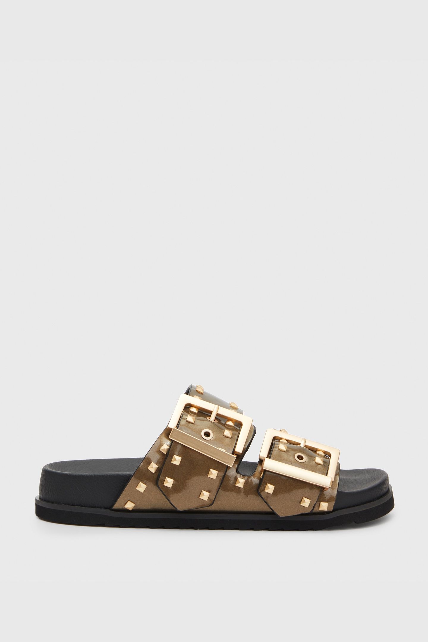 SIAN STUD MET SANDAL WARM BRASS 1
