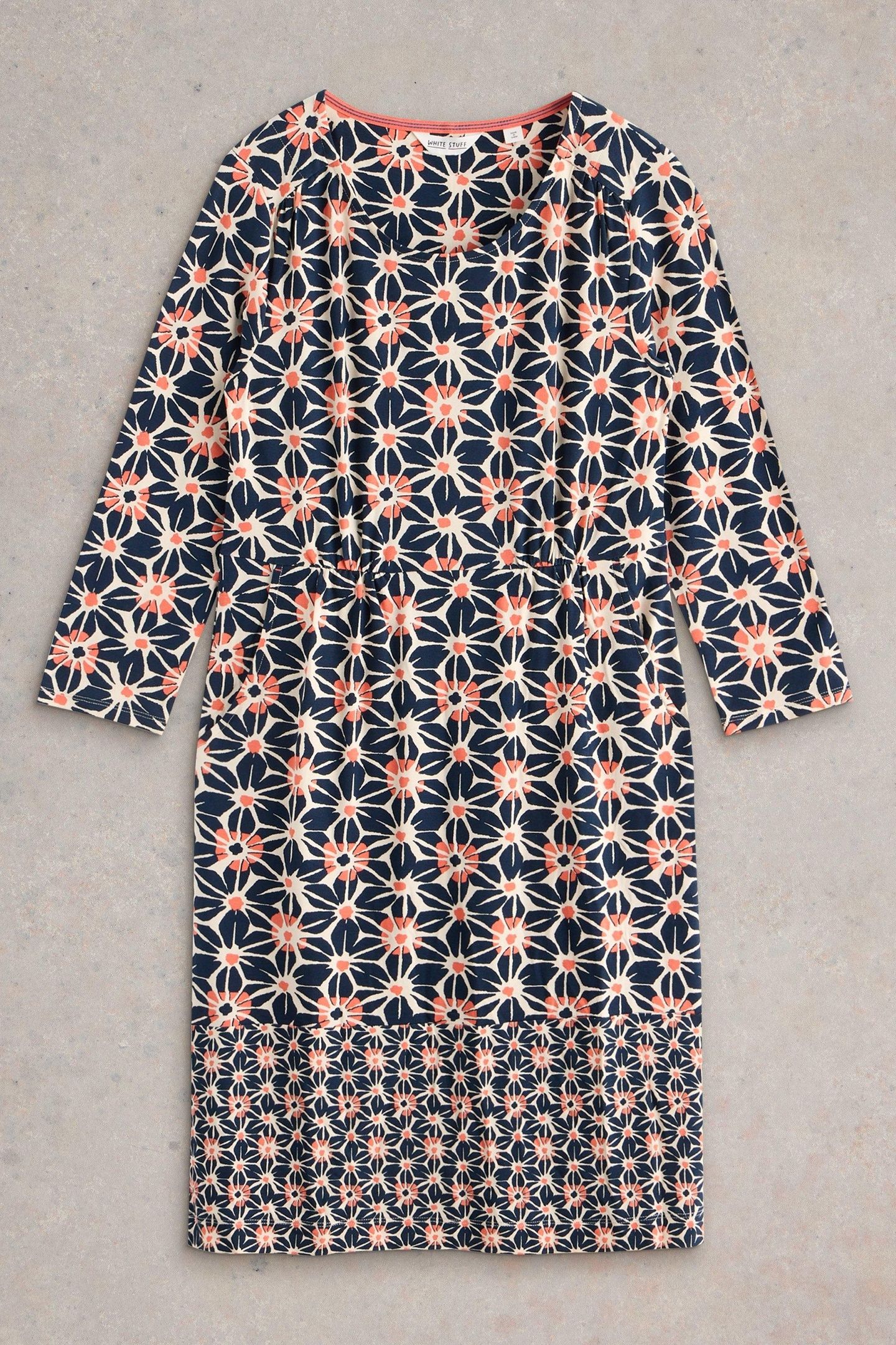 TALLIE JERSEY DRESS NAVY PRINT 5