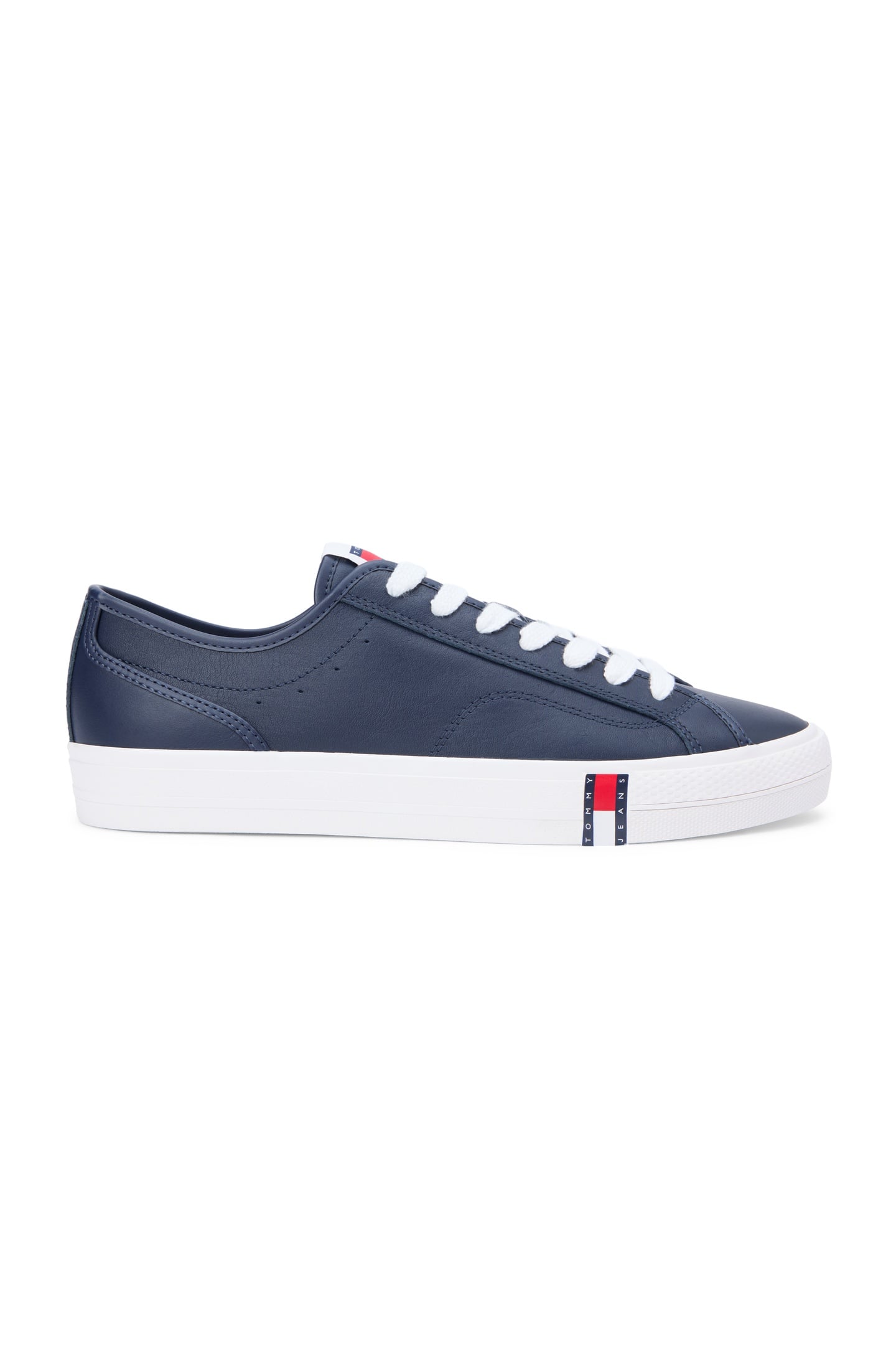 ARCHIVE FLAG STRIPE LEATHER TRAINERS DARK NIGHT NAVY 1