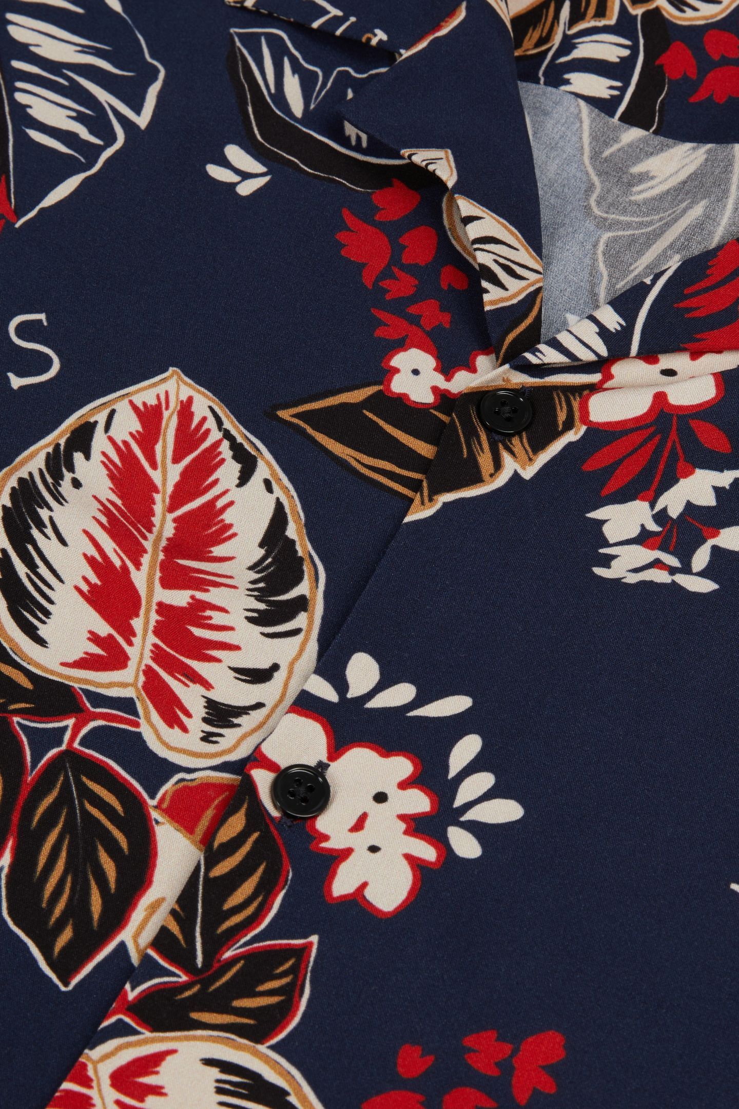 SHORT-SLEEVED PATTERNED SHIRT NAVY 6