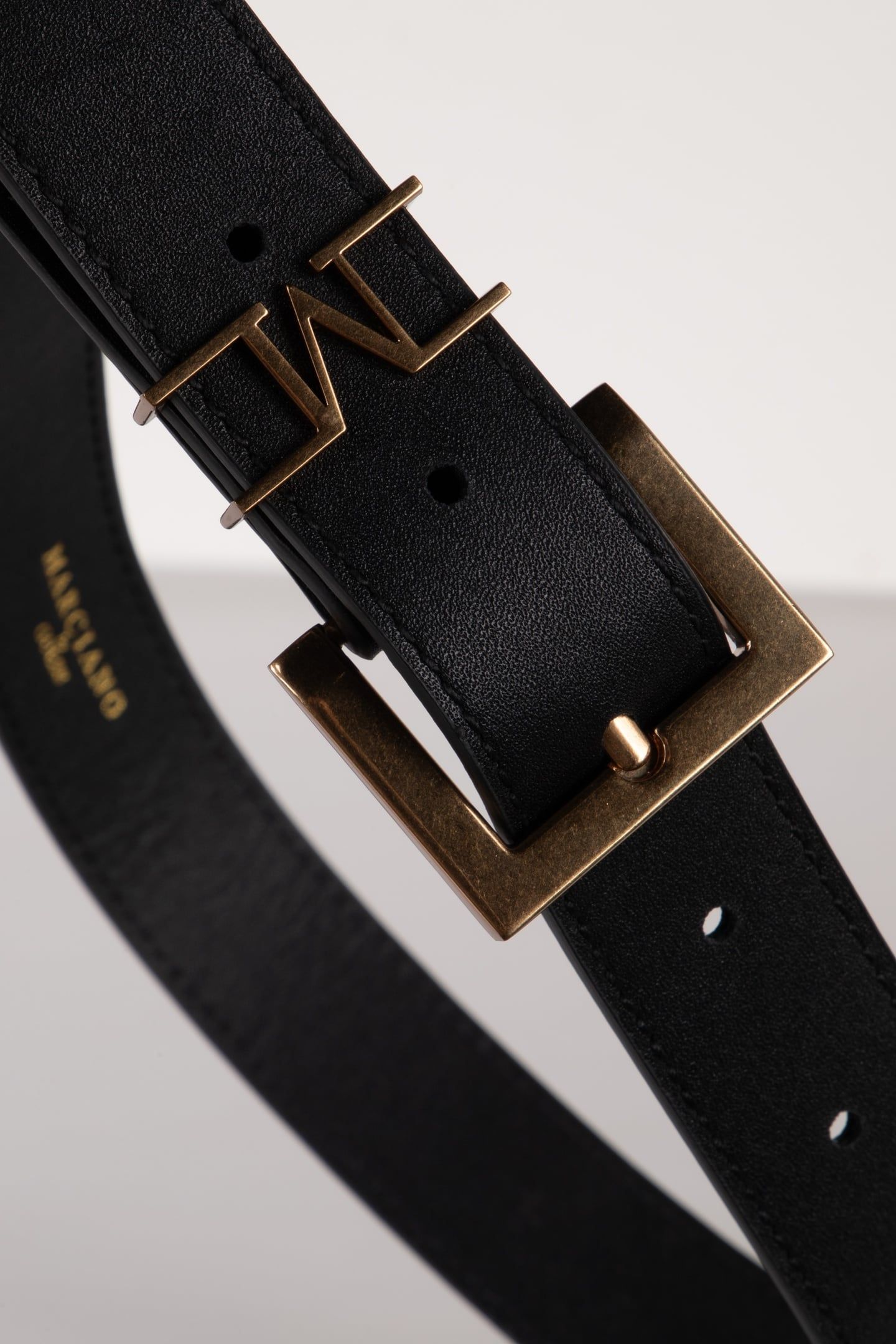 LOGO BELT JET BLACK A996 4